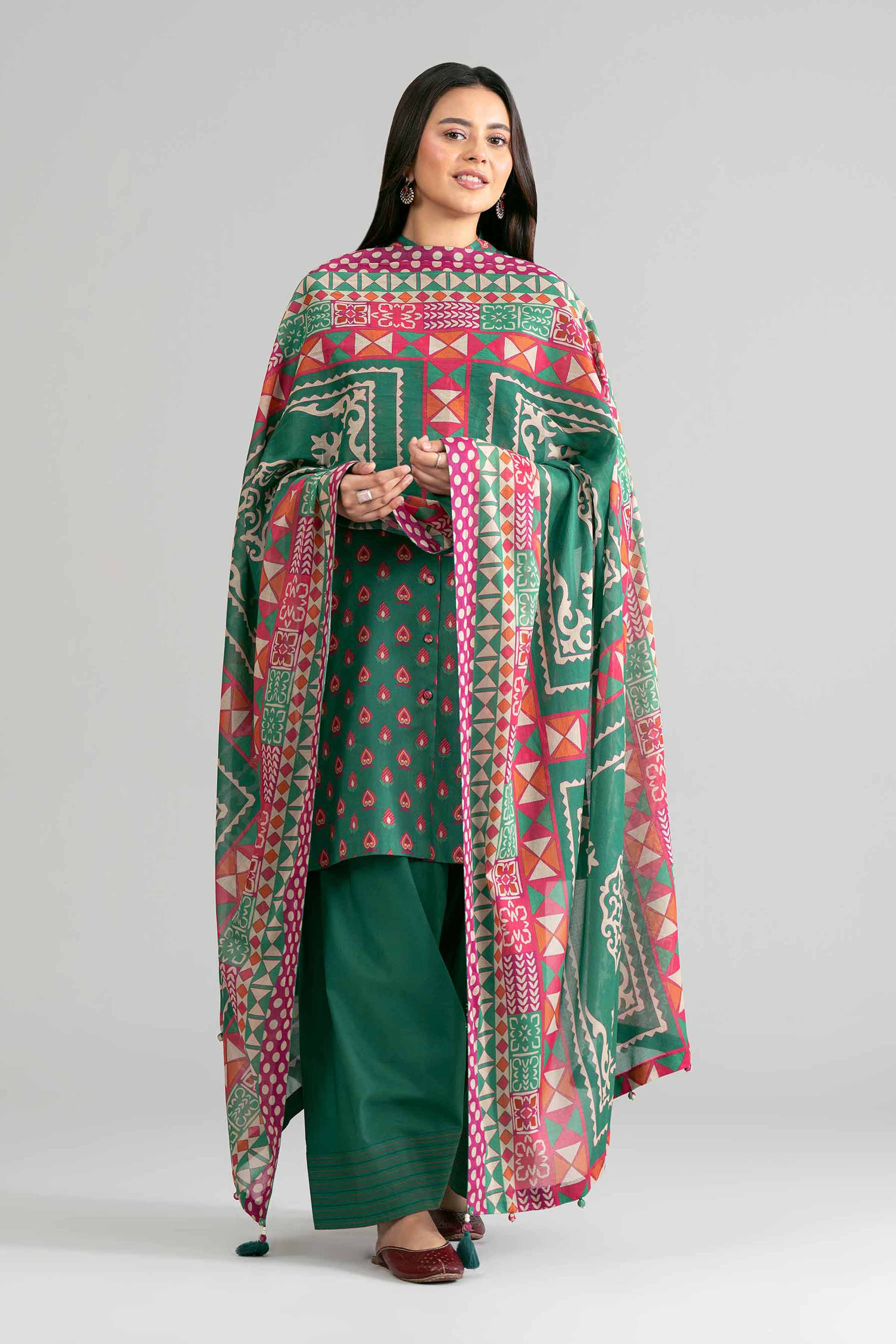 3 Piece - Printed Suit - 42601872