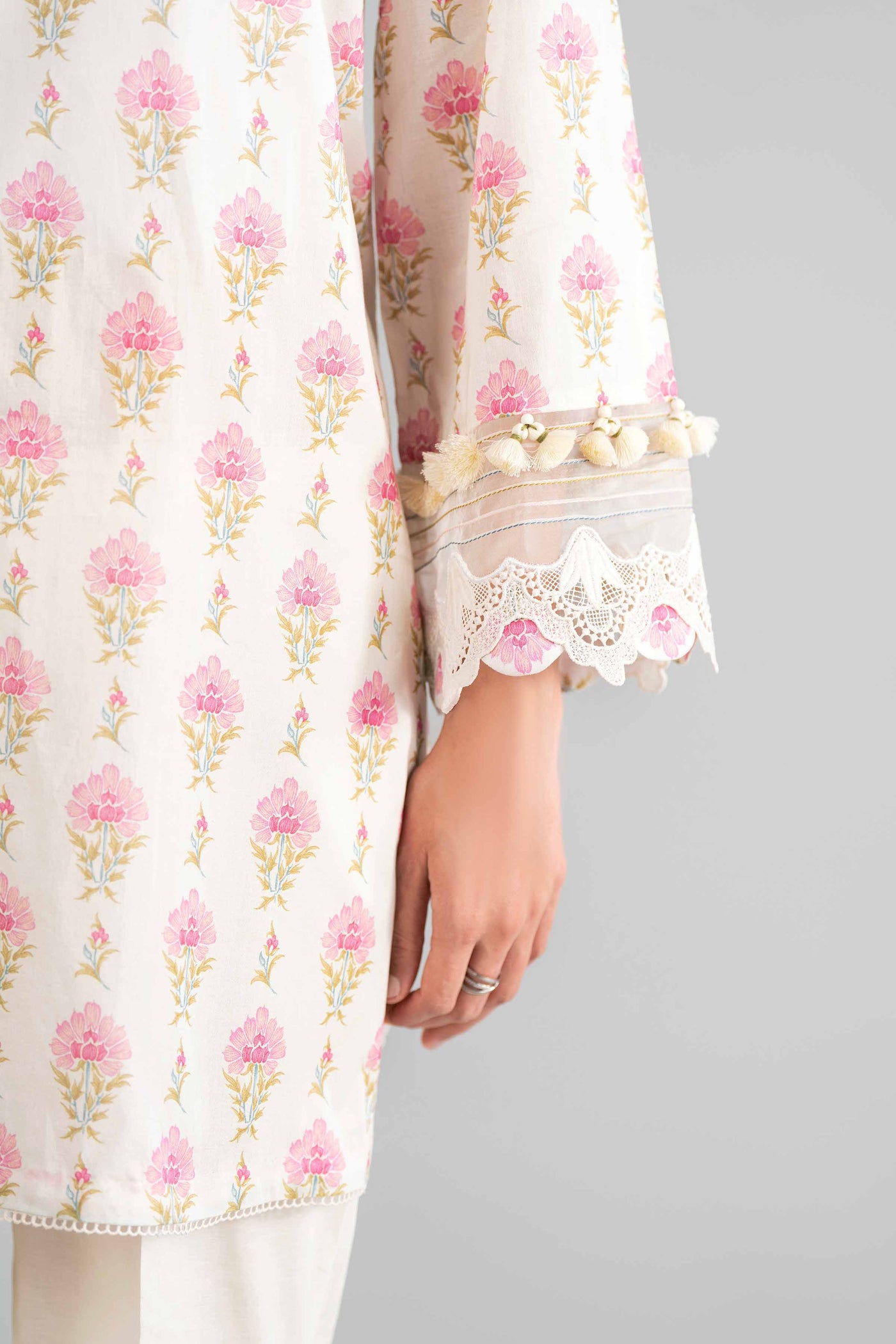 3 Piece Embroidered Shamoze Silk Suit