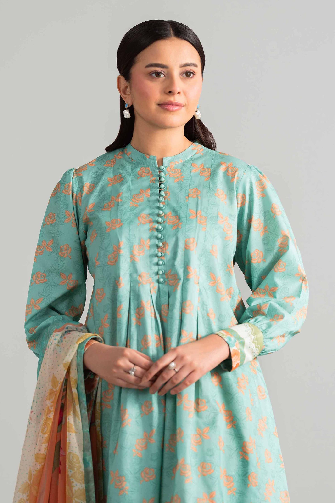 3 Piece Embroidered Velvet Suit