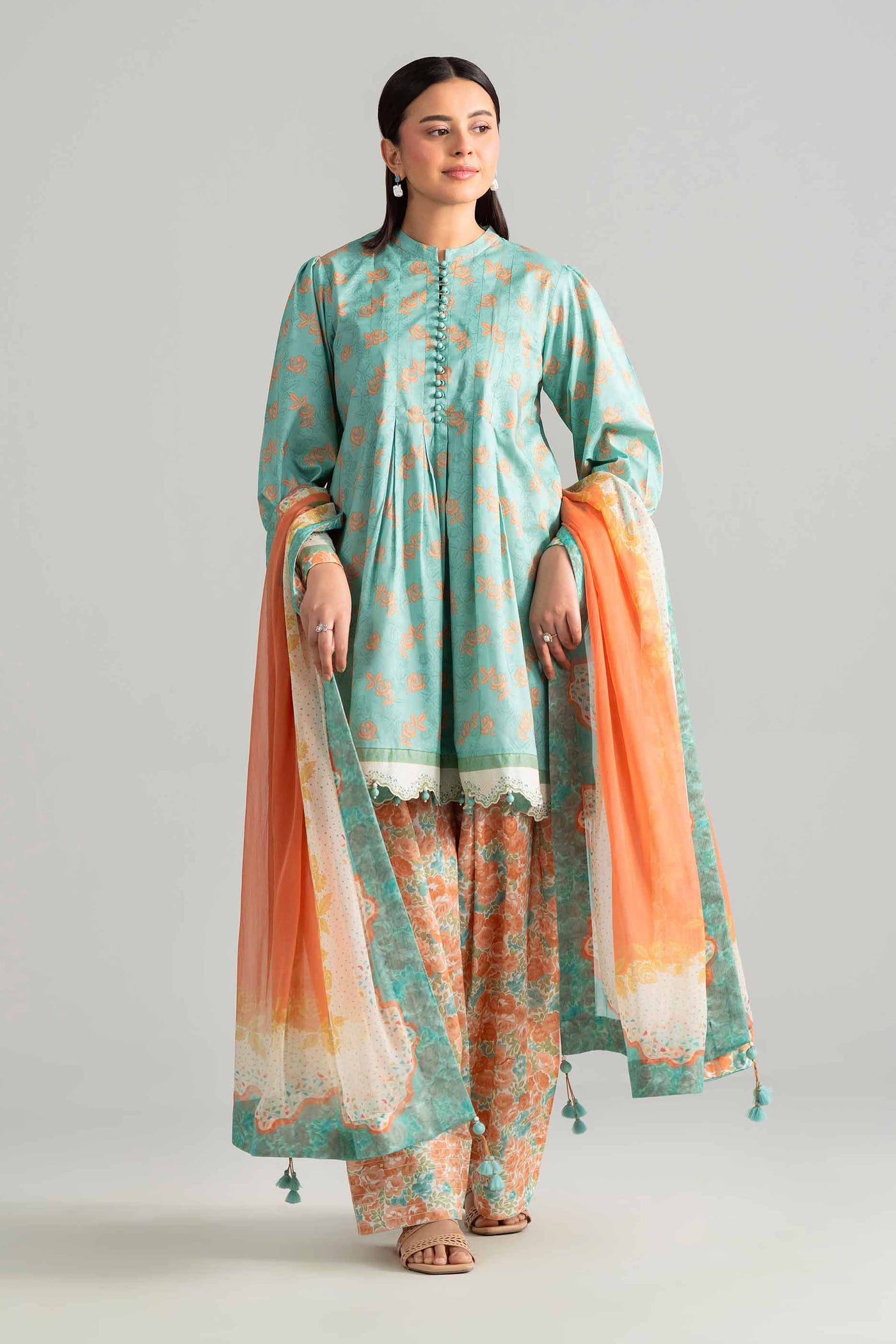 3 Piece Embroidered Velvet Suit