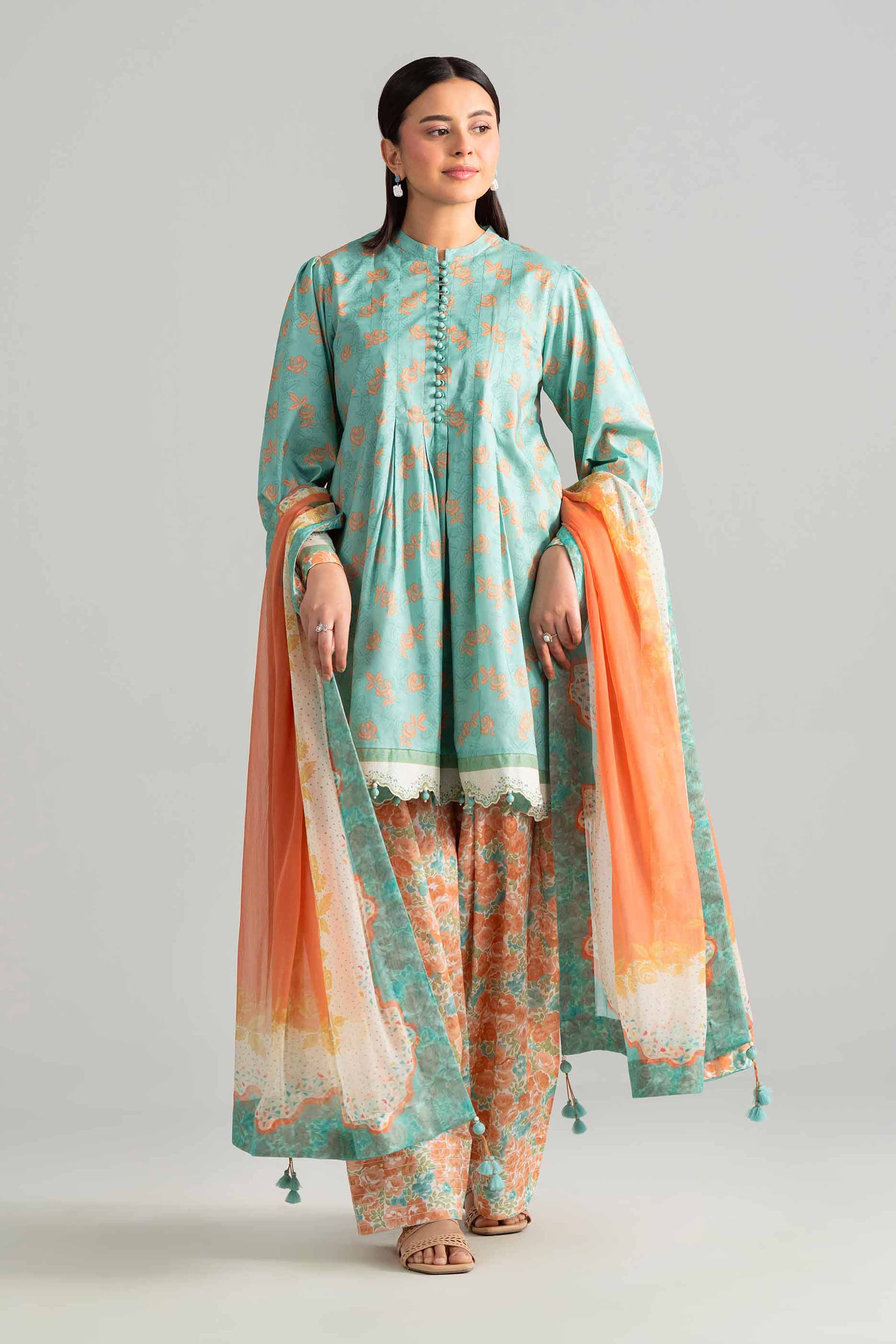 3 Piece - Digital Printed Suit - 42601894