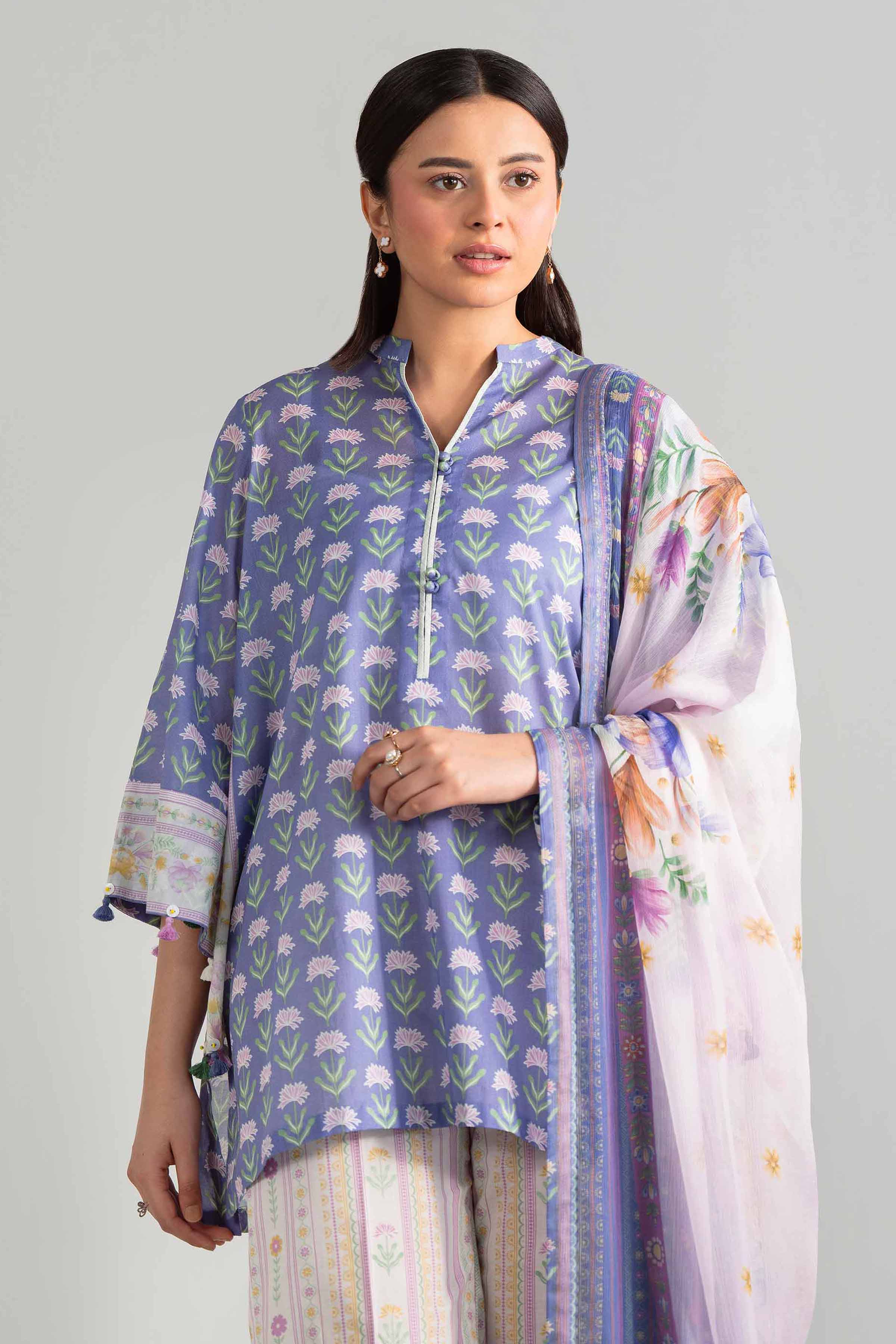 3 Piece - Digital Printed Suit - 42601898