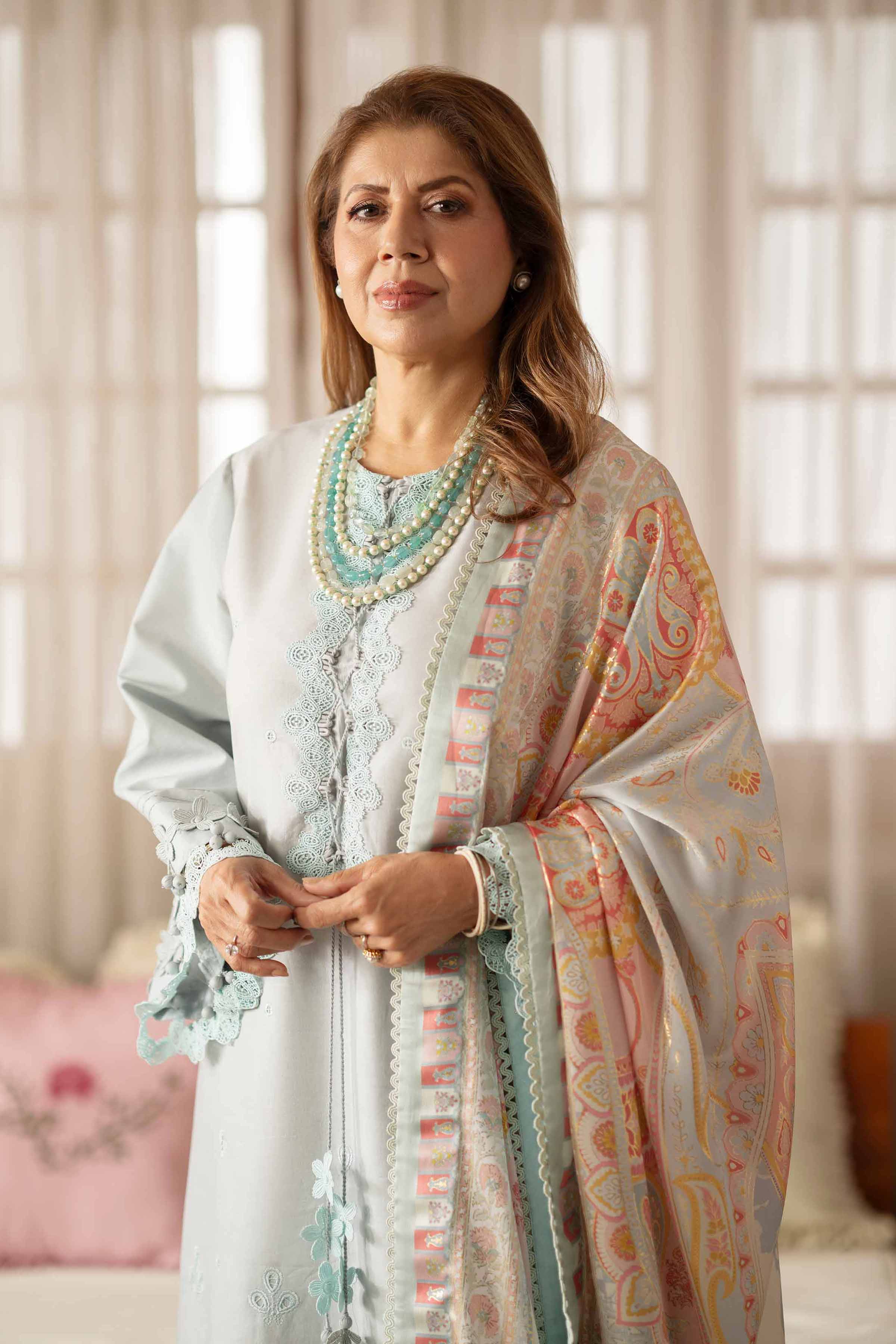 3 Piece - Digital Printed Embroidered Suit - 42601919