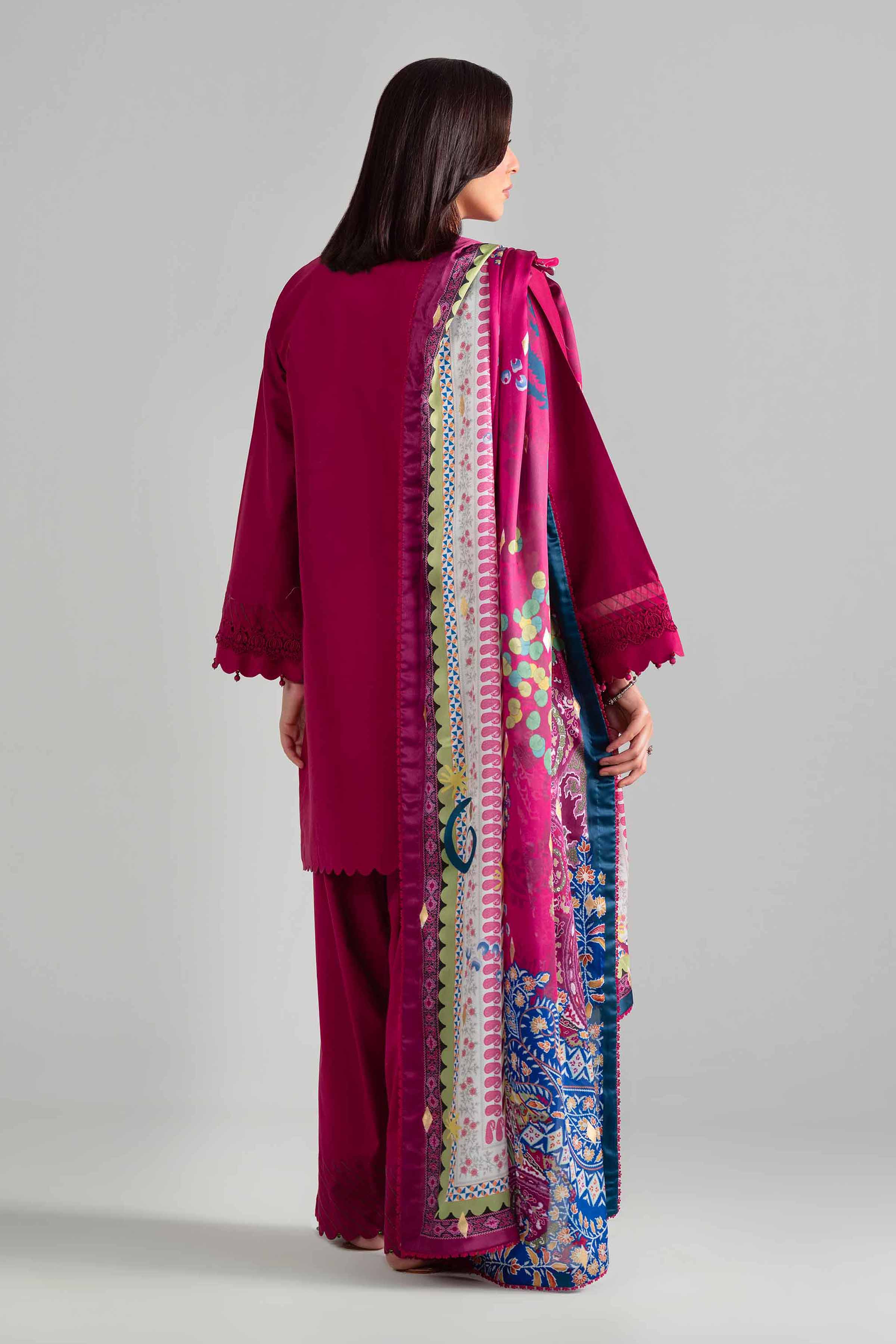 3 Piece - Digital Printed Embroidered Suit - 42601922