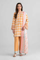 3 Piece - Printed Embroidered Suit - 42601965