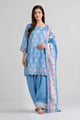 3 Piece - Printed Embroidered Suit - 42601966