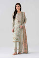 3 Piece - Printed Embroidered Suit - 42601969