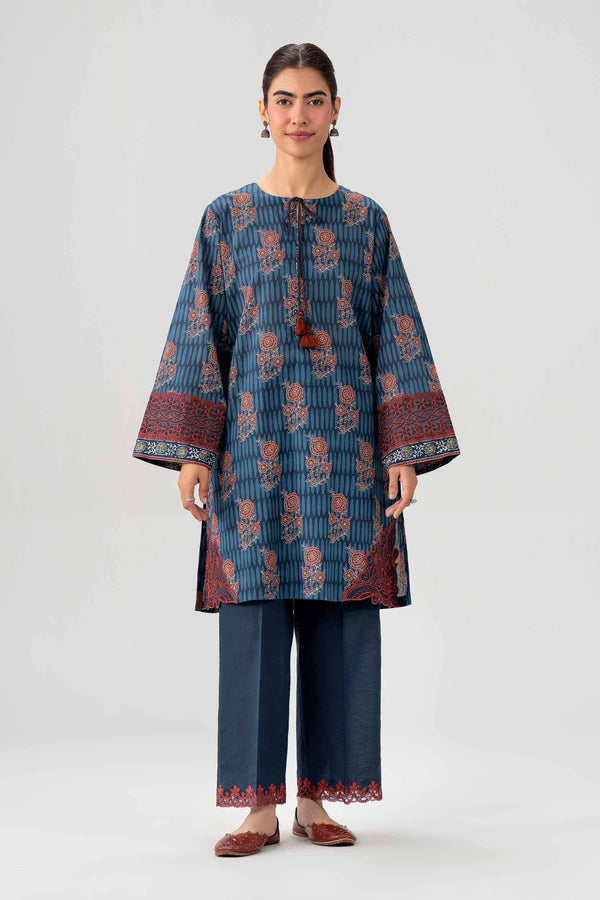 2 Piece - Printed Embroidered Suit - 42602063