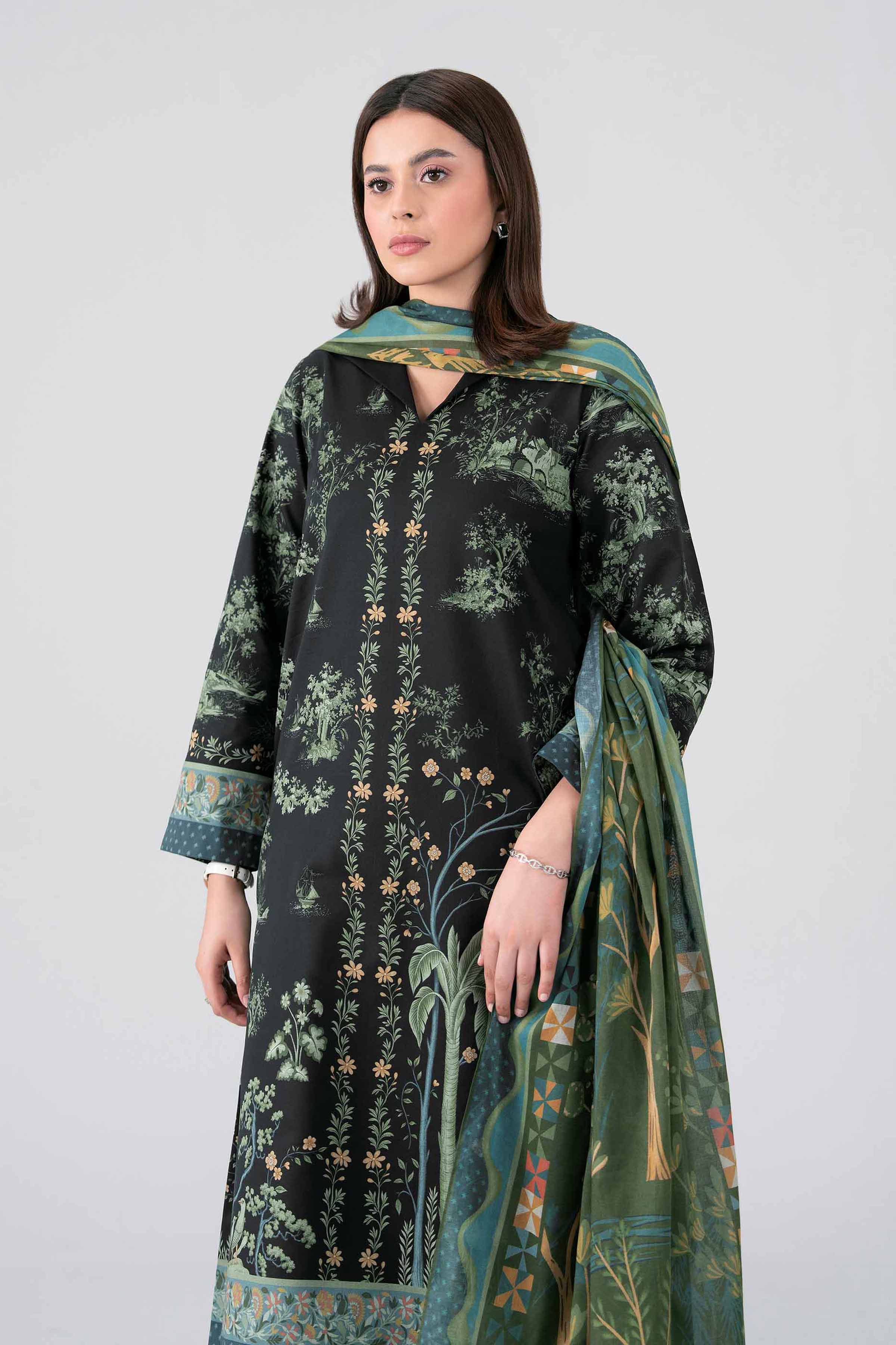 3 Piece - Digital Printed Suit - 42602106