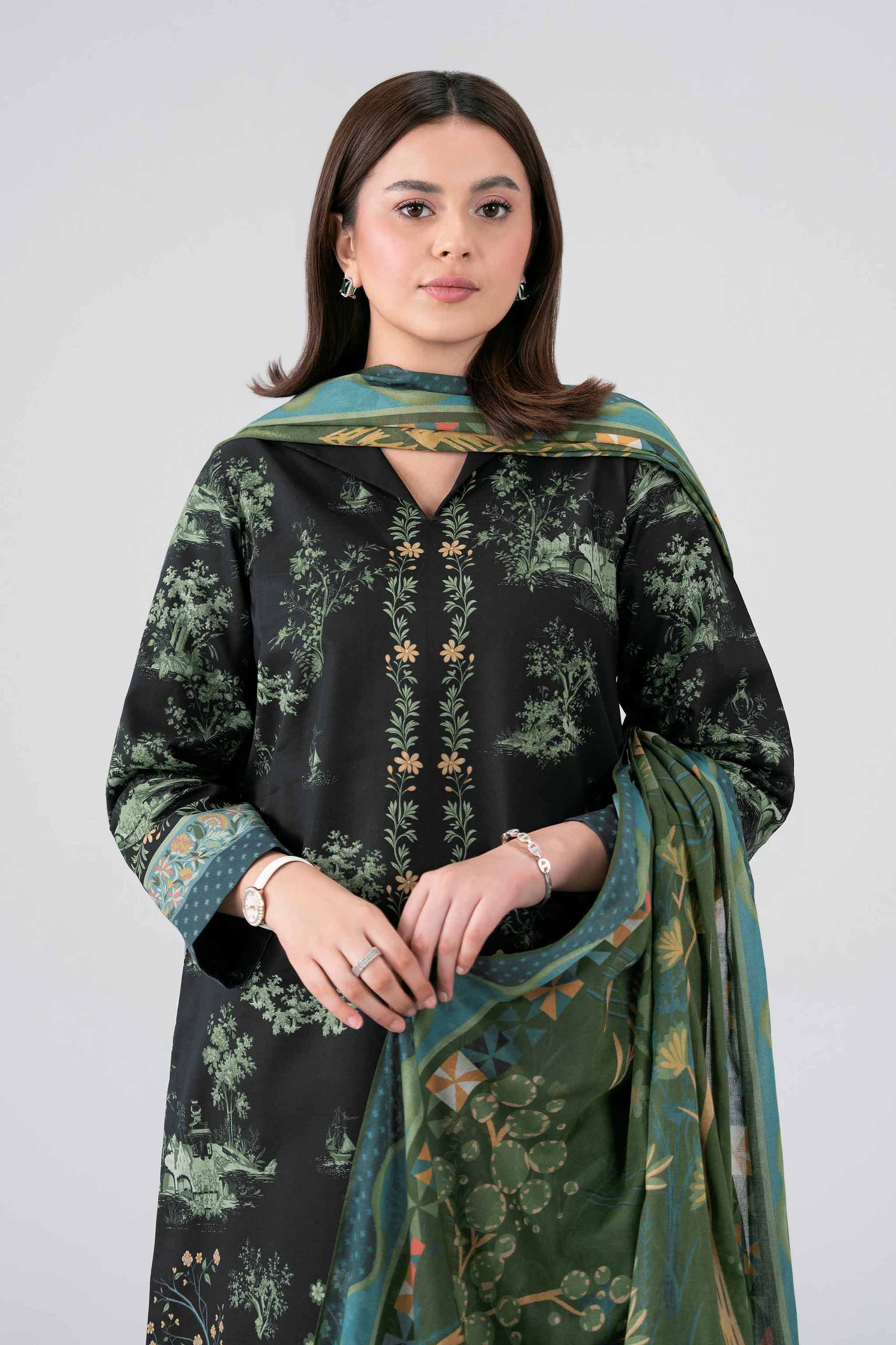 3 Piece - Digital Printed Suit - 42602106
