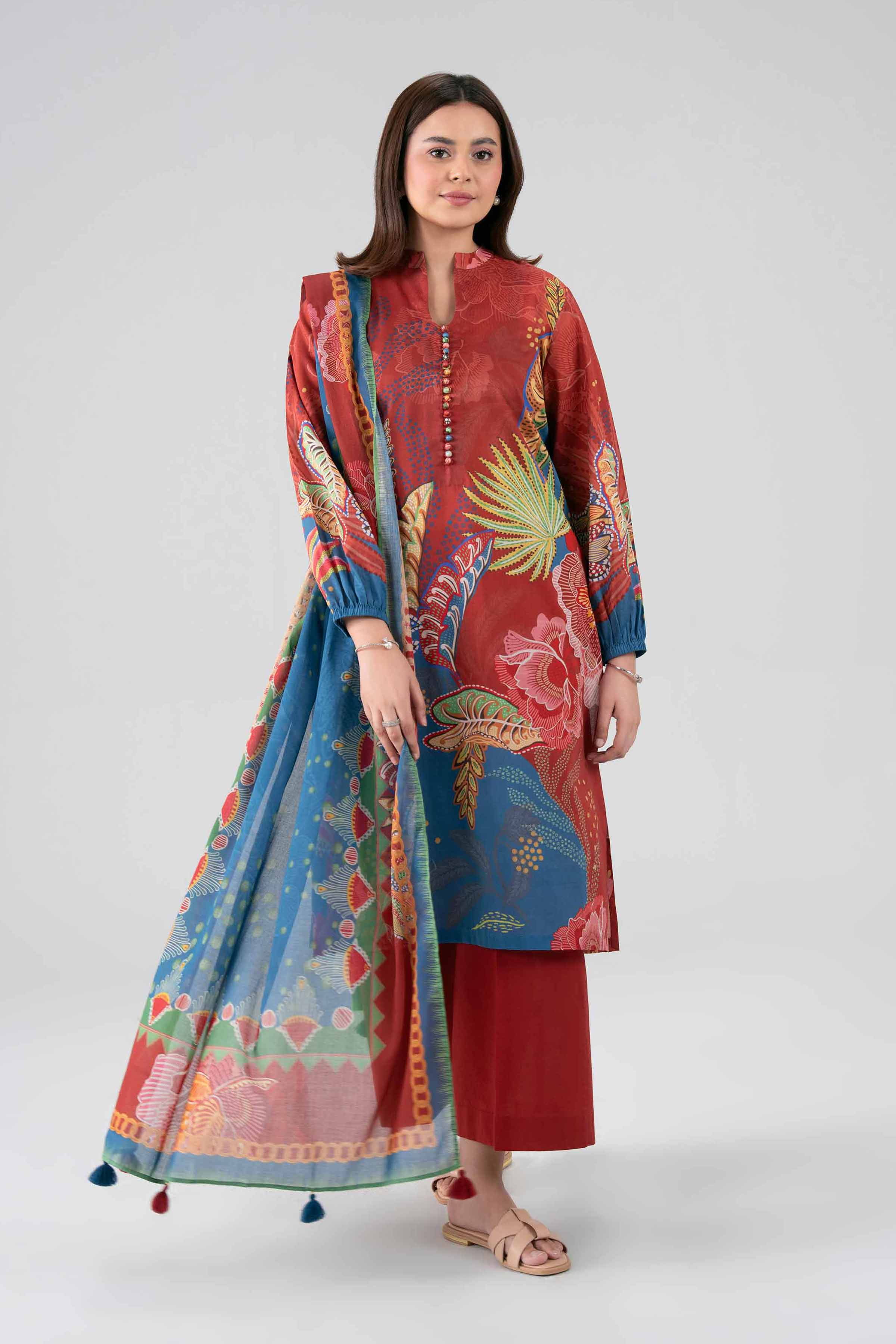 3 Piece - Digital Printed Suit - 42602112