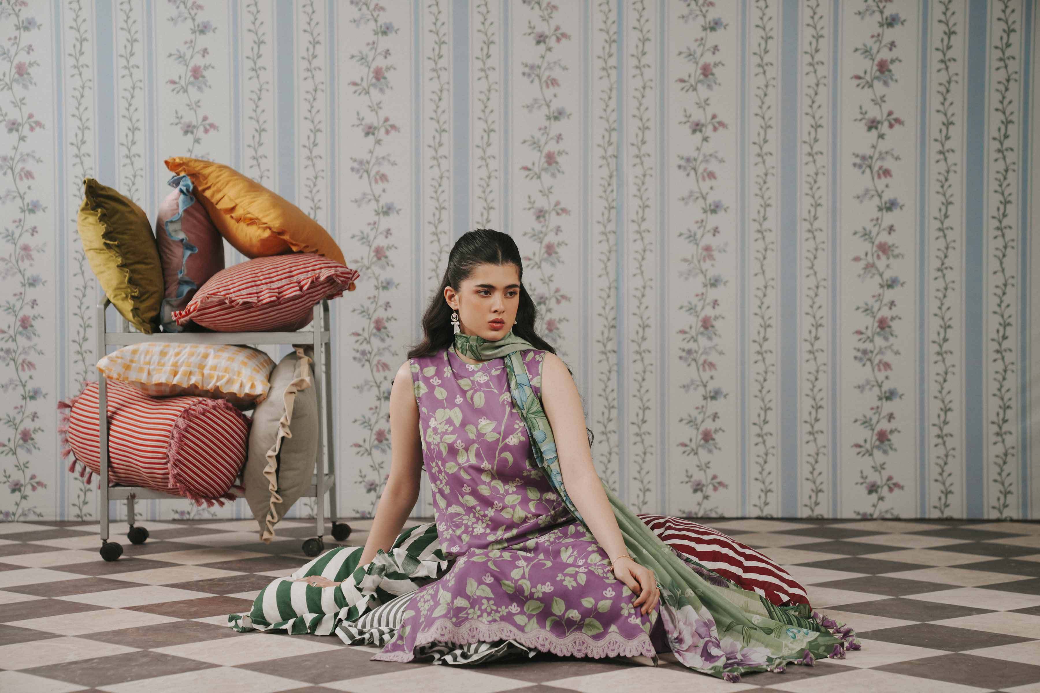 3 Piece - Digital Printed Suit - 42602117