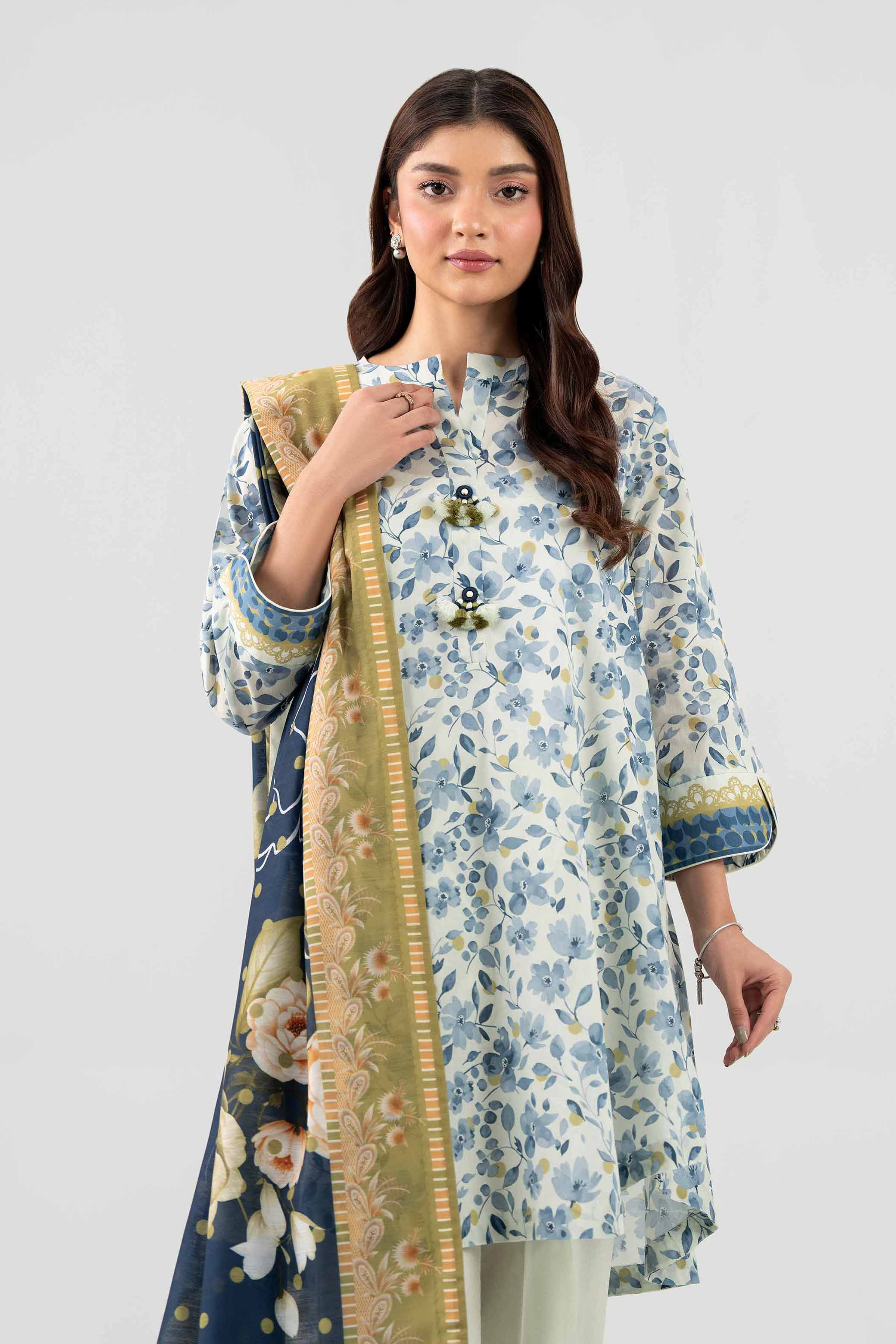 3 Piece - Digital Printed Suit - 42602118