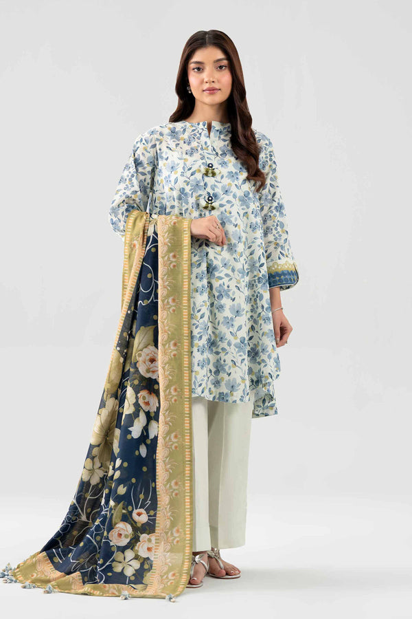 3 Piece - Digital Printed Suit - 42602118