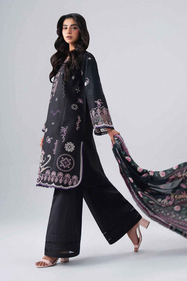 3 Piece - Digital Printed Embroidered Suit - 42602138