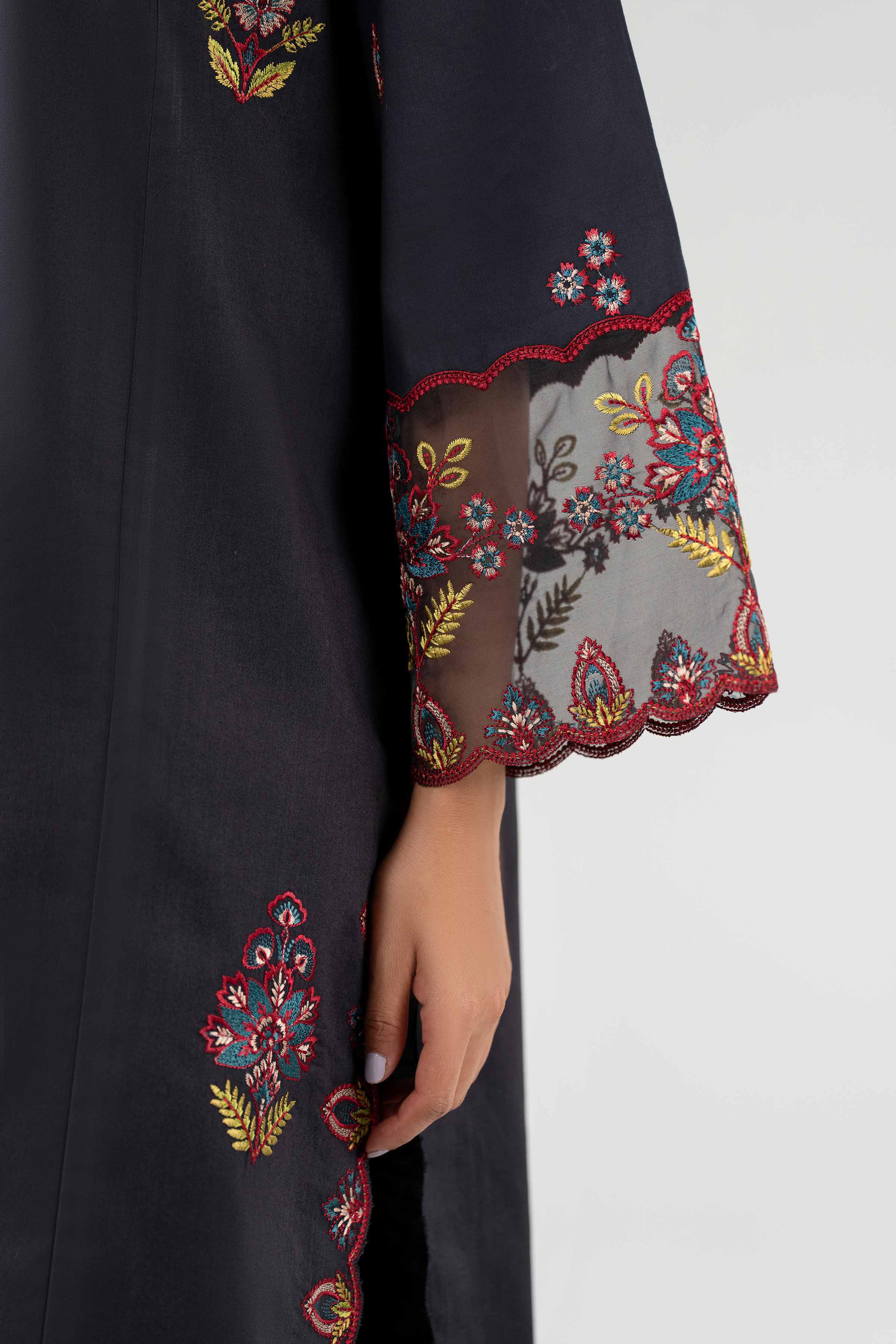 3 Piece - Printed Embroidered Suit - 42602149