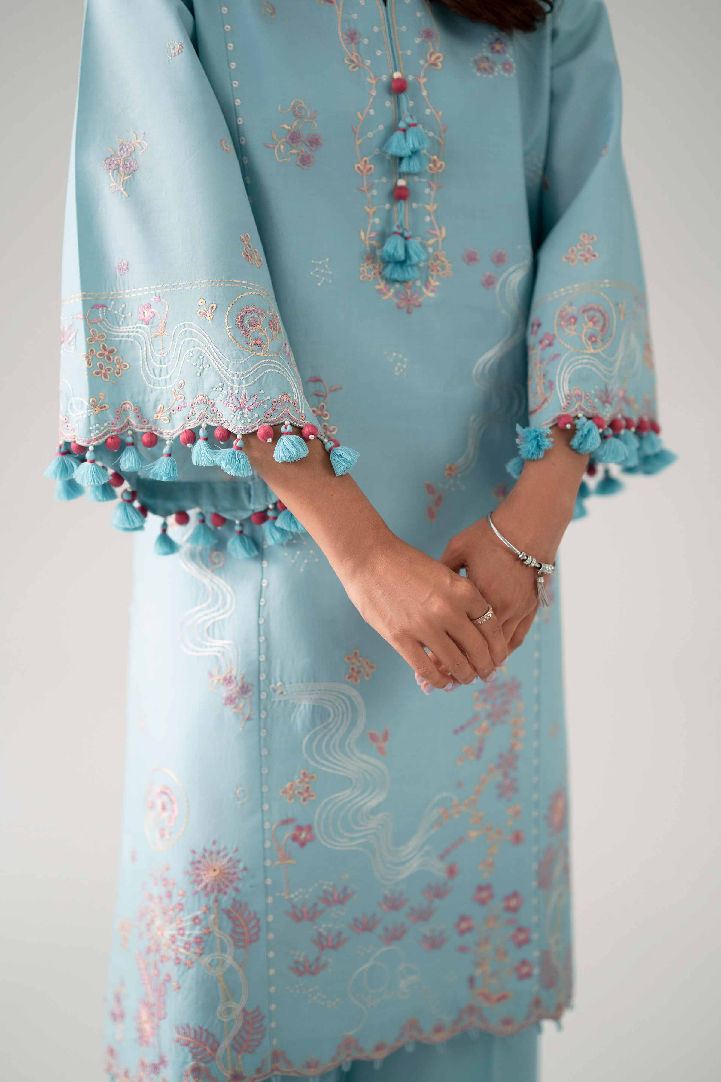 3 Piece - Digital Printed Embroidered Suit - 42602156