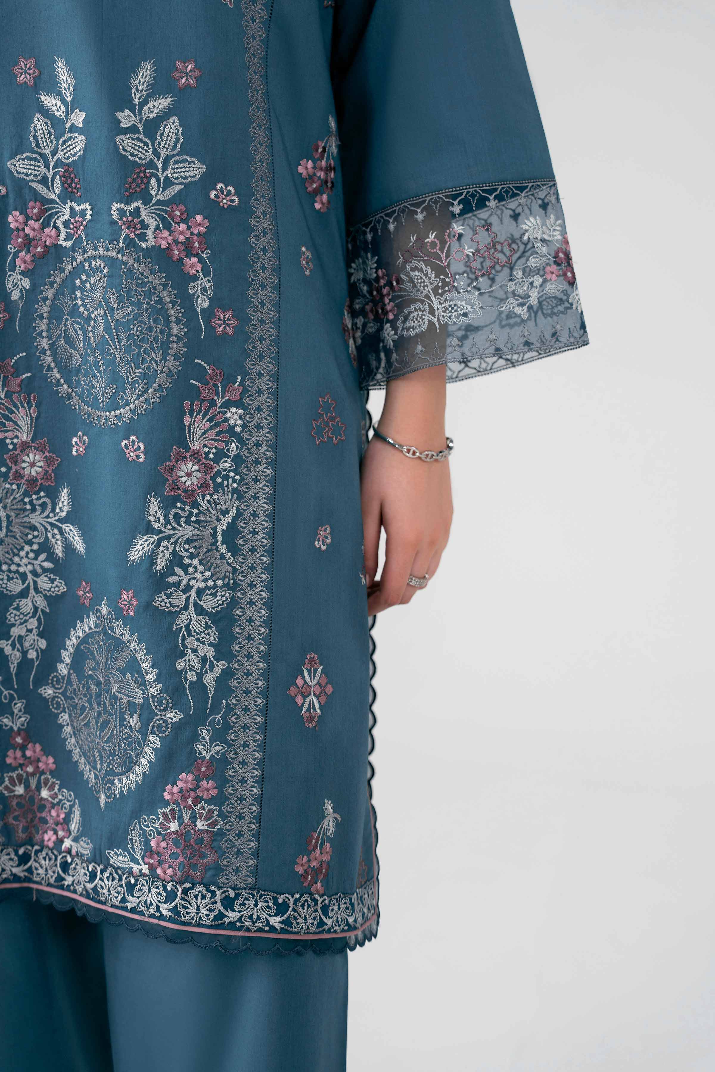 3 Piece - Digital Printed Embroidered Suit - 42602162