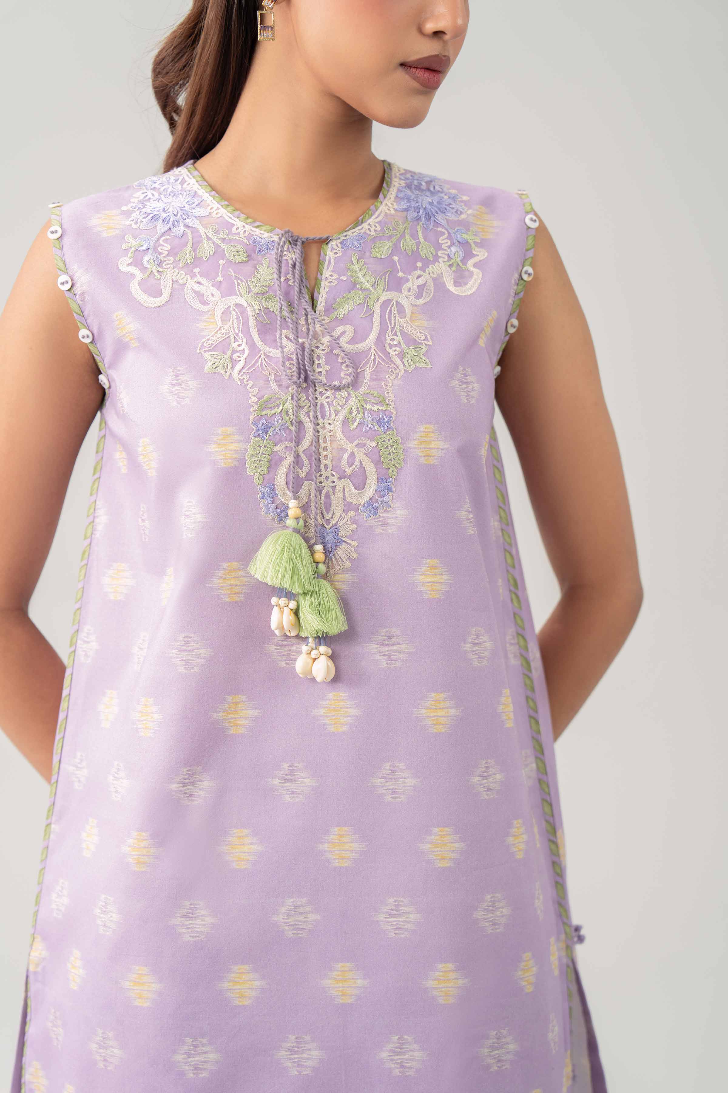 3 Piece - Digital Printed Embroidered Suit - 42602178