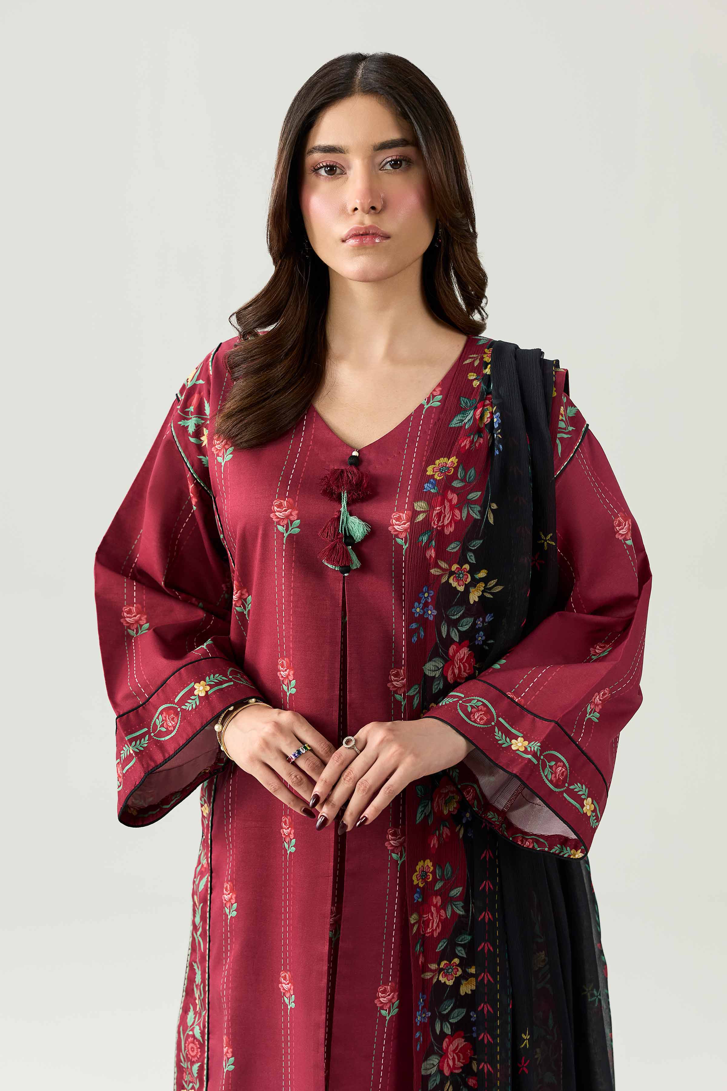 3 Piece - Digital Printed Suit - 42602189