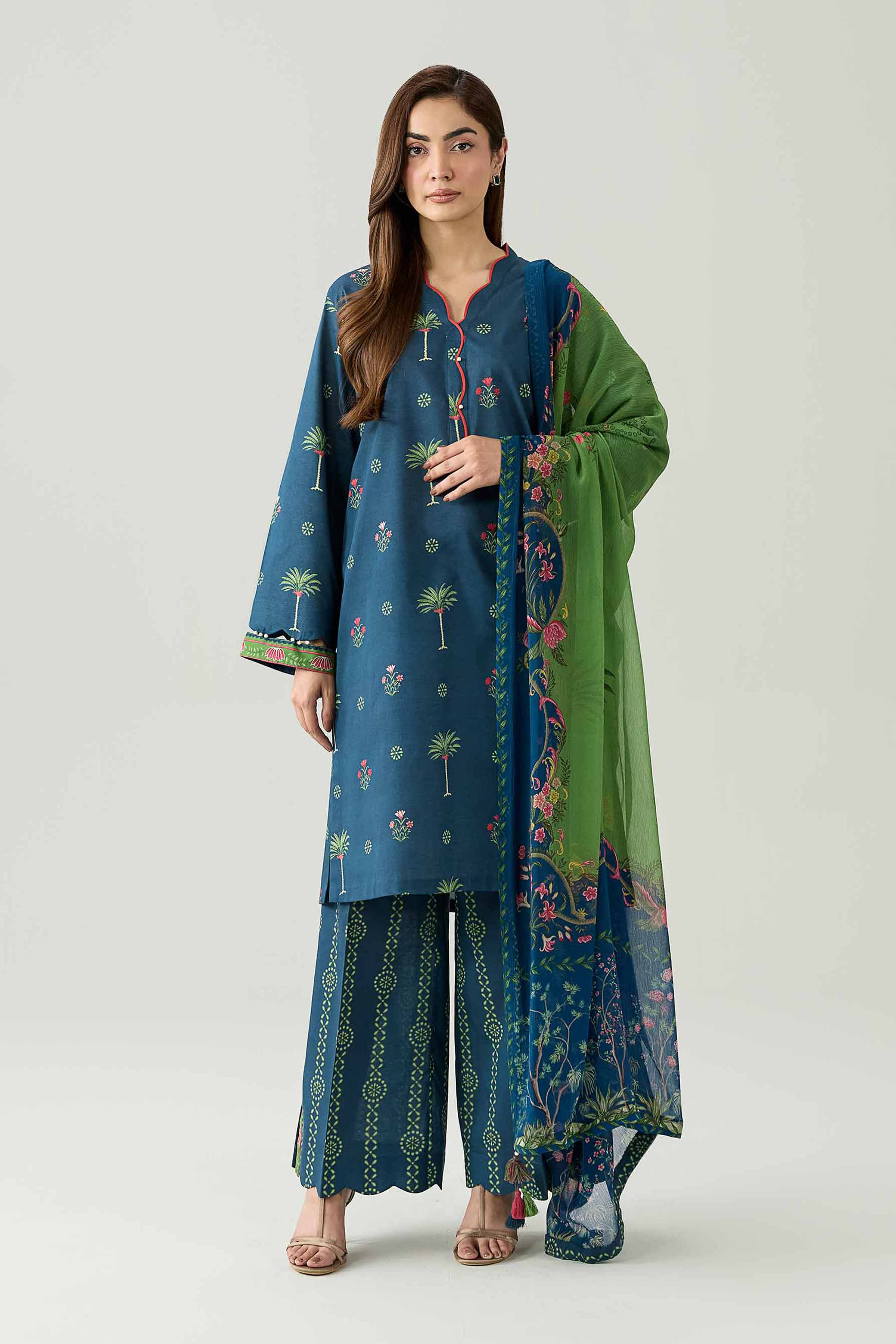 3 Piece - Digital Printed Suit - 42602190