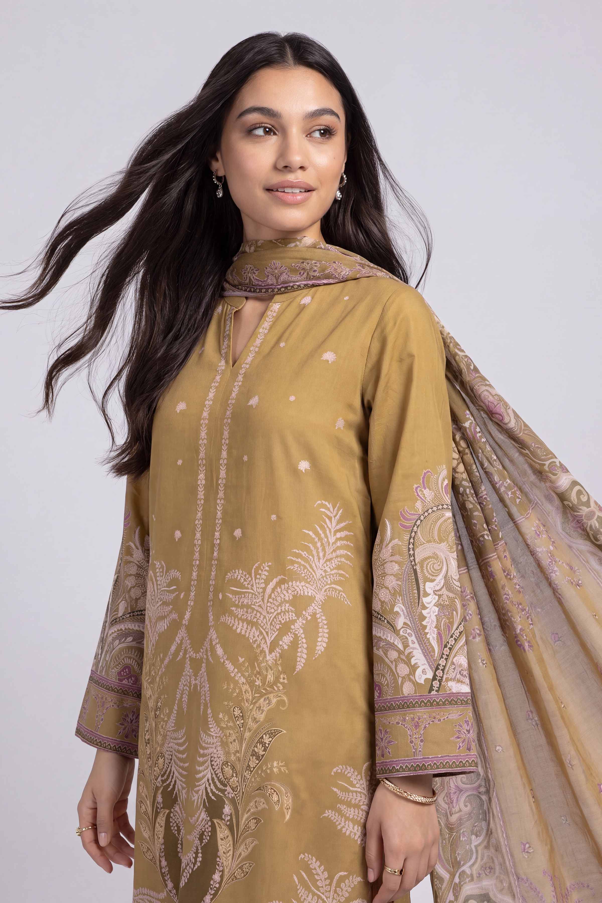 3 Piece - Digital Printed Suit - 42602234