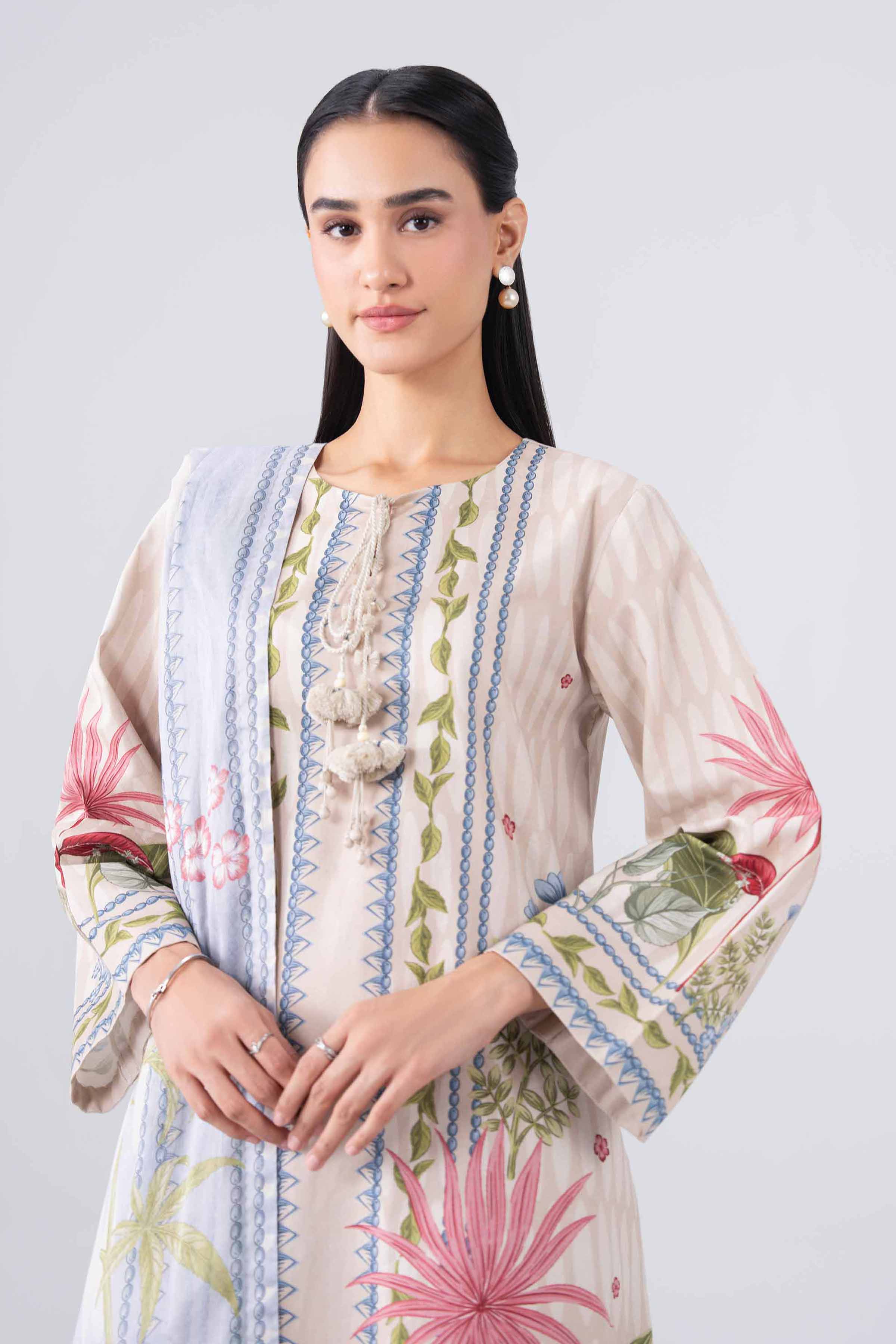 3 Piece - Digital Printed Suit - 42602239