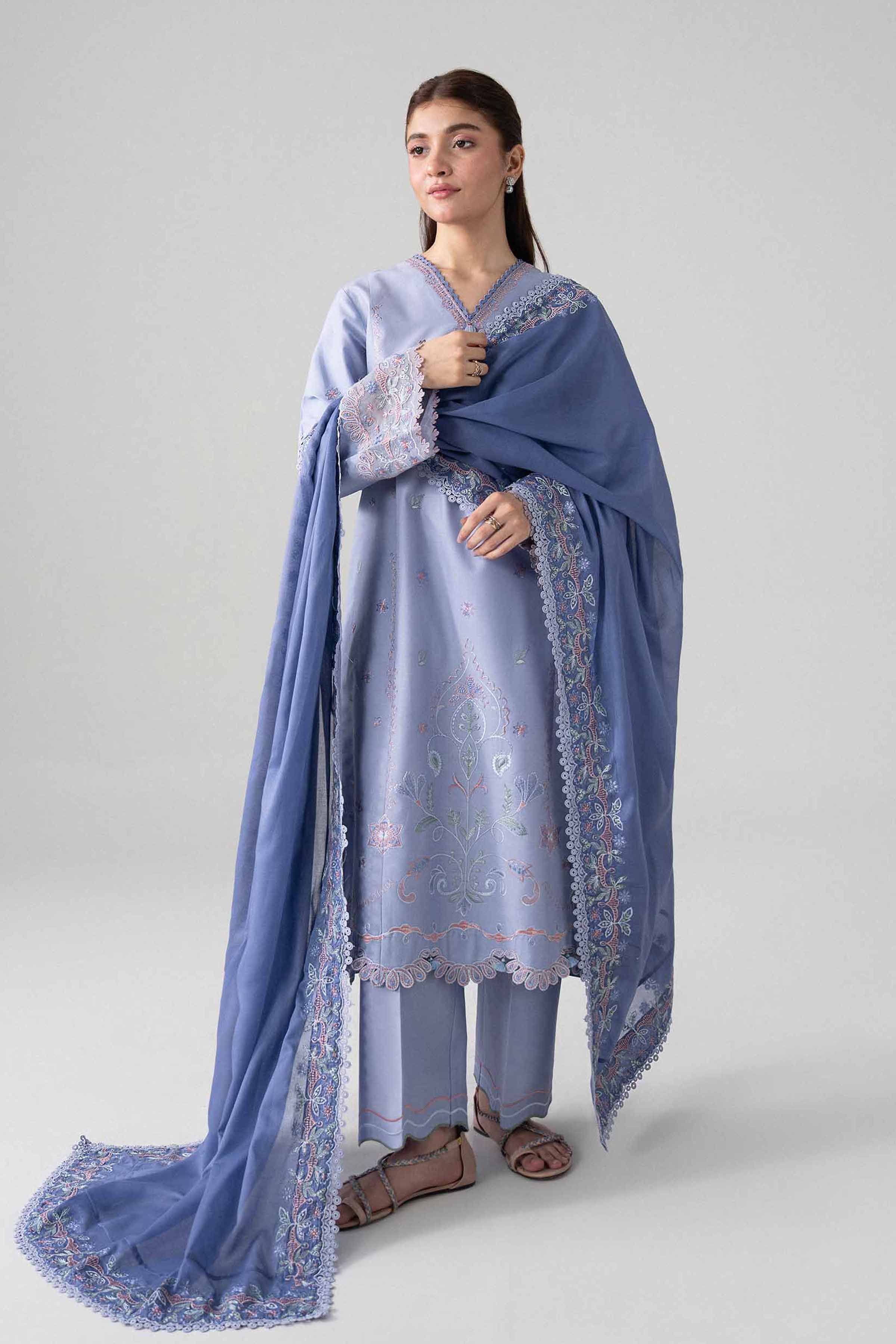 3 Piece - Embroidered Suit - 42602256
