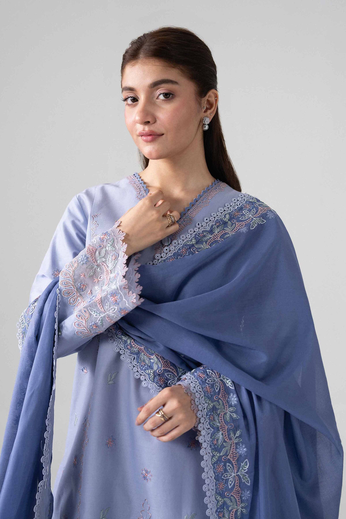 3 Piece - Embroidered Suit - 42602256