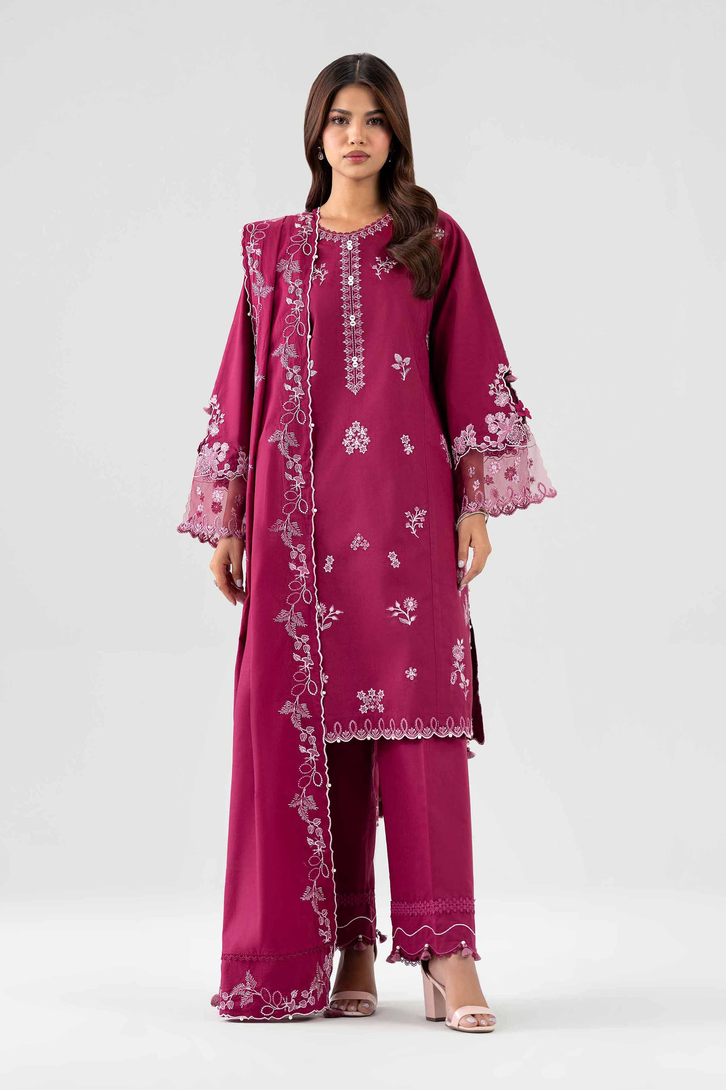 3 Piece - Embroidered Suit - 42602257