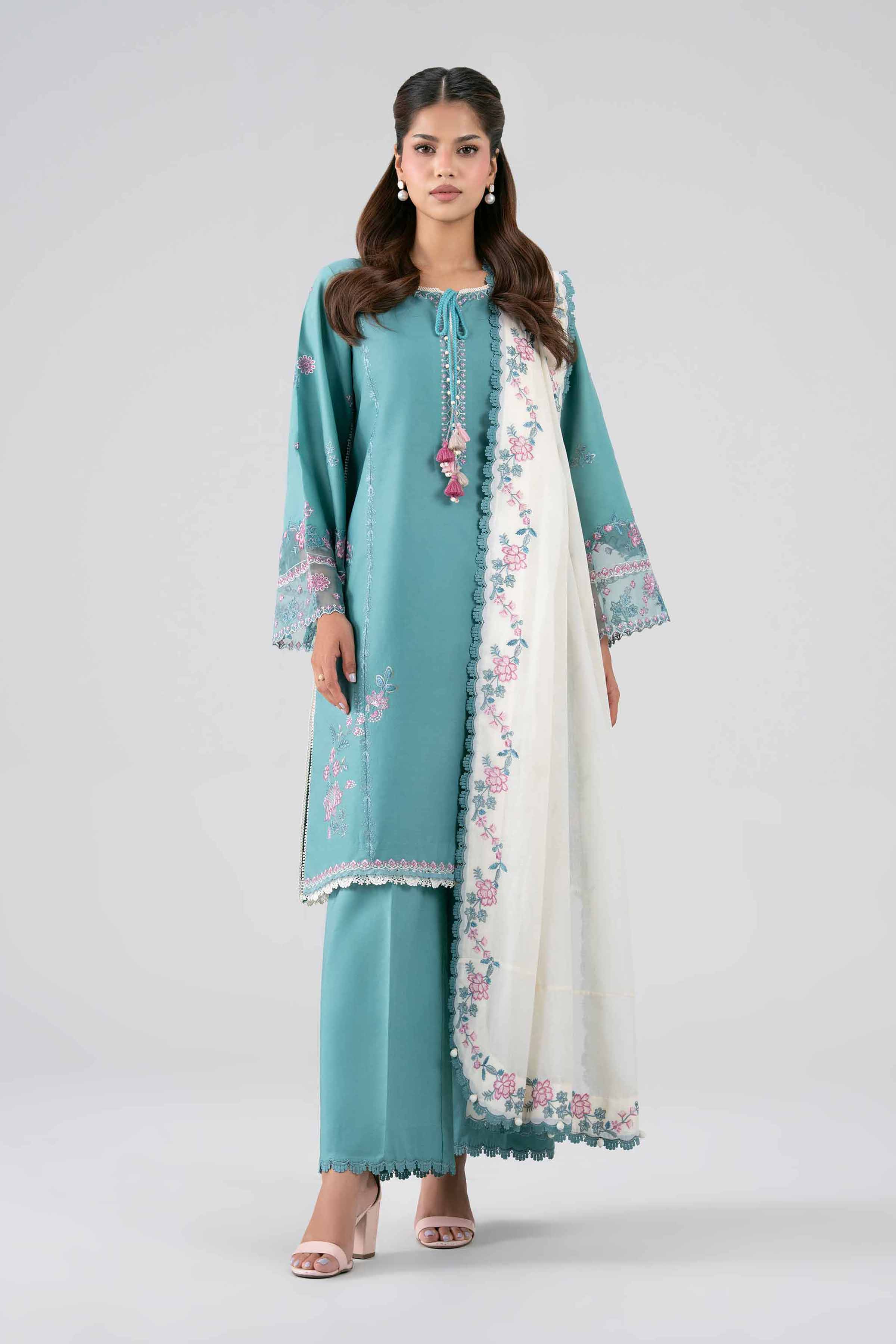 3 Piece - Embroidered Suit - 42602259