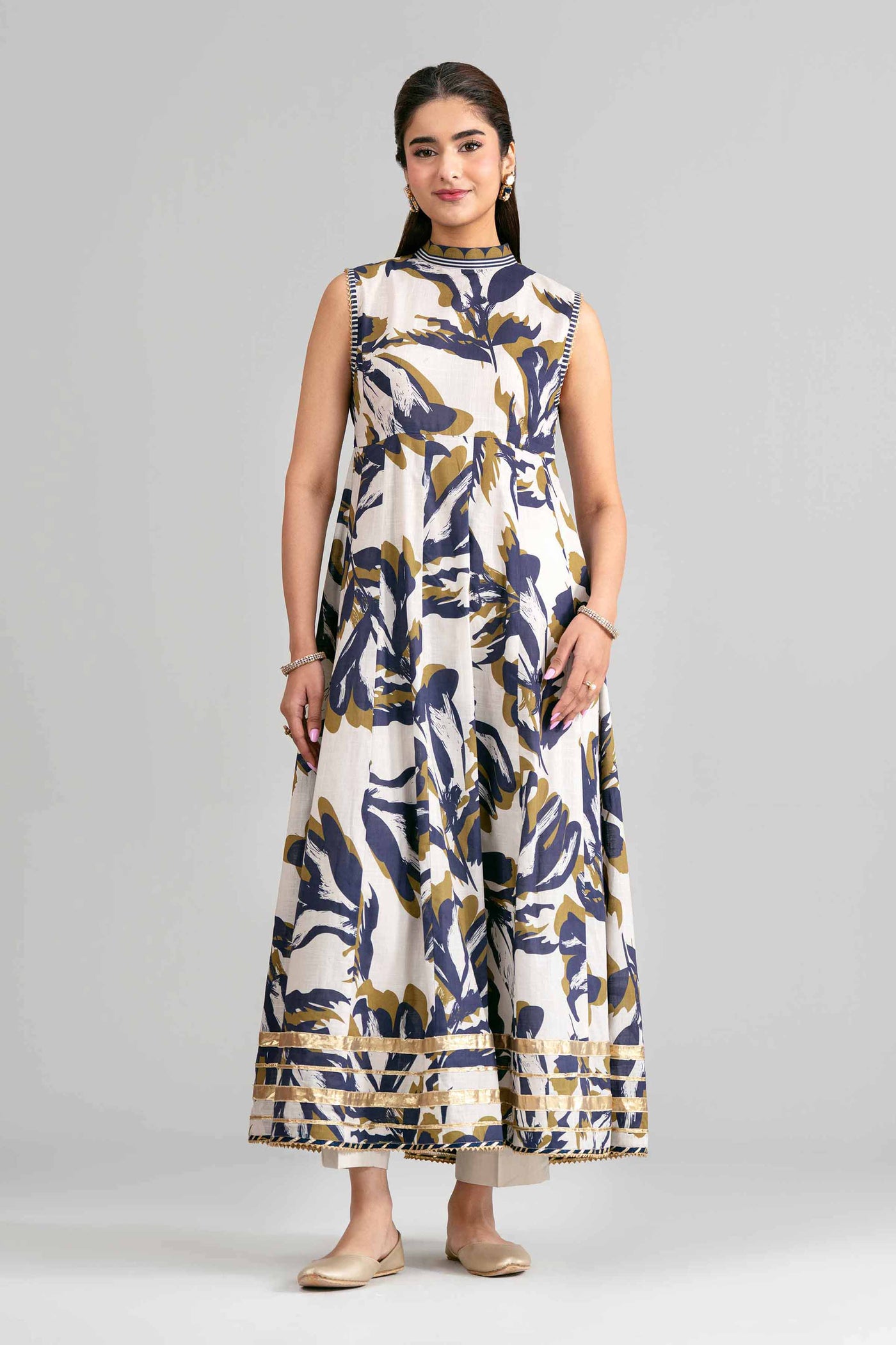 3 Piece Embroidered Organza Suit