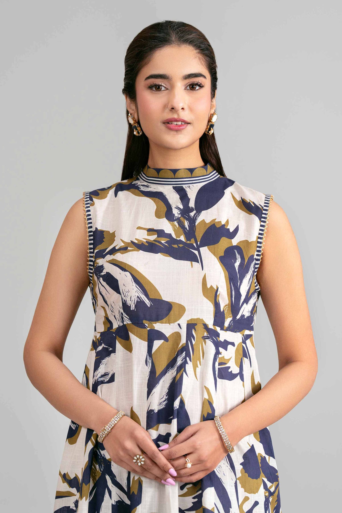 3 Piece Embroidered Organza Suit