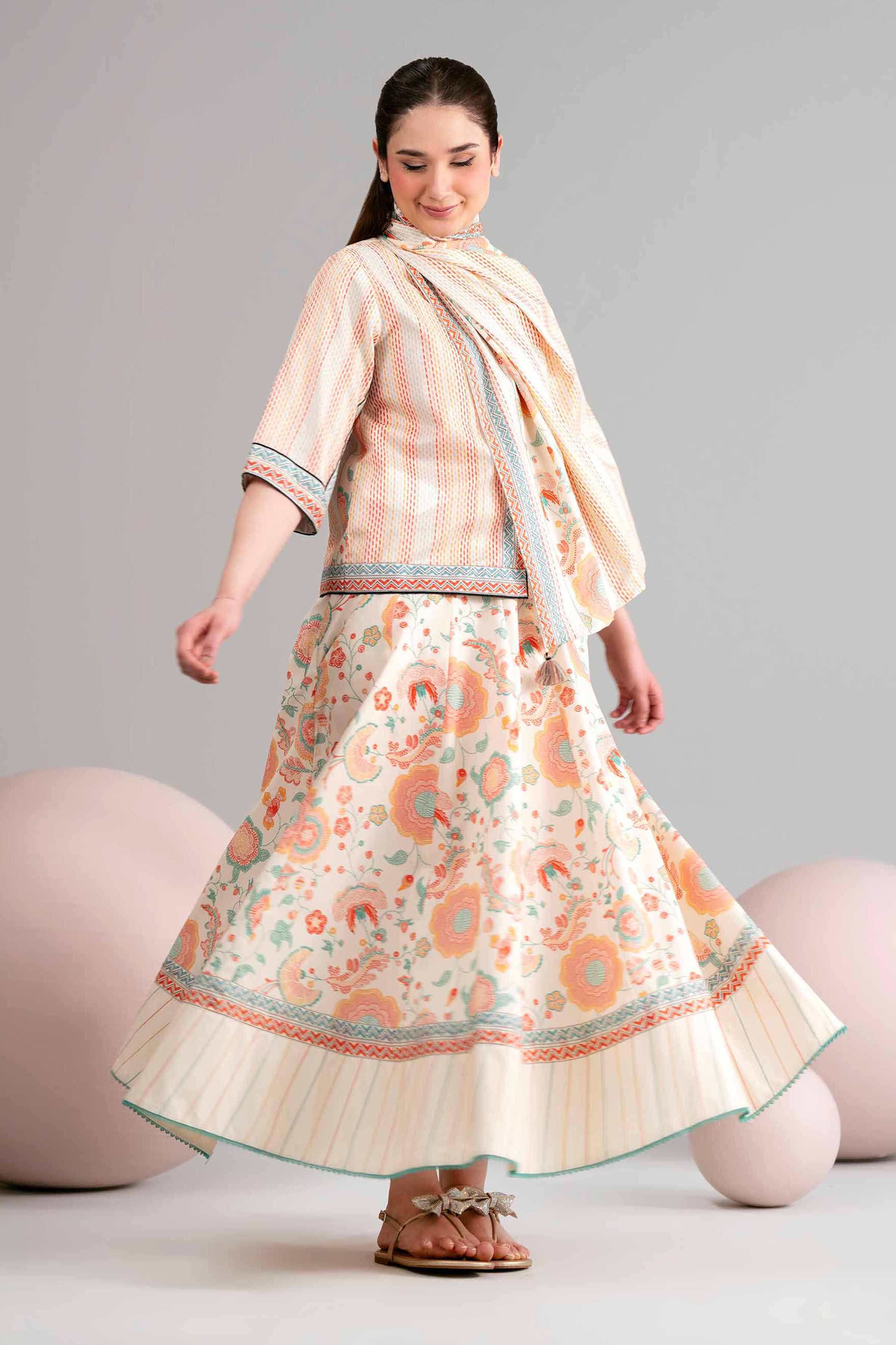 3 Piece - Printed Loose Fabric - 42602451