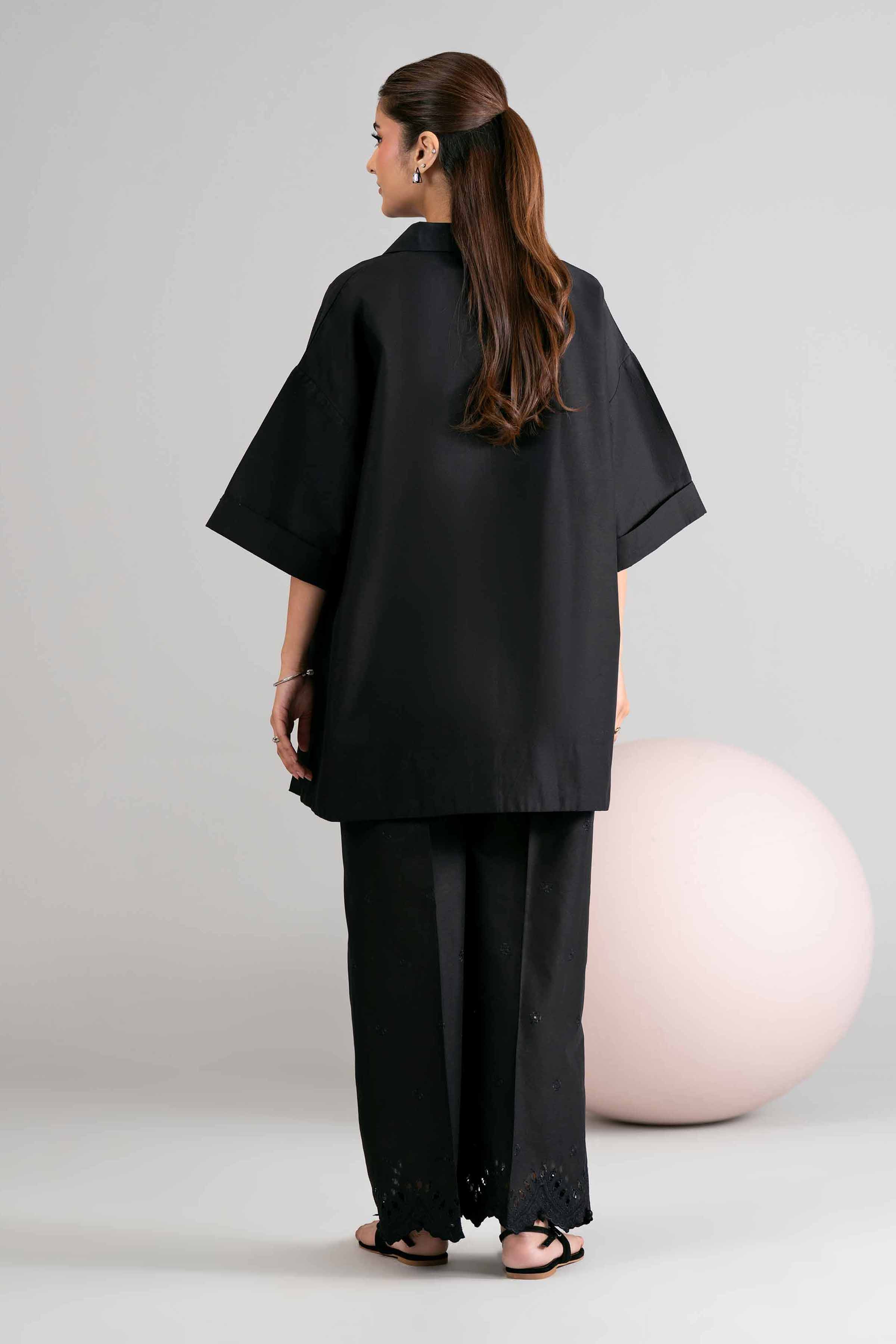 1 Piece - Dyed Embroidered Loose Fabric - 42602508