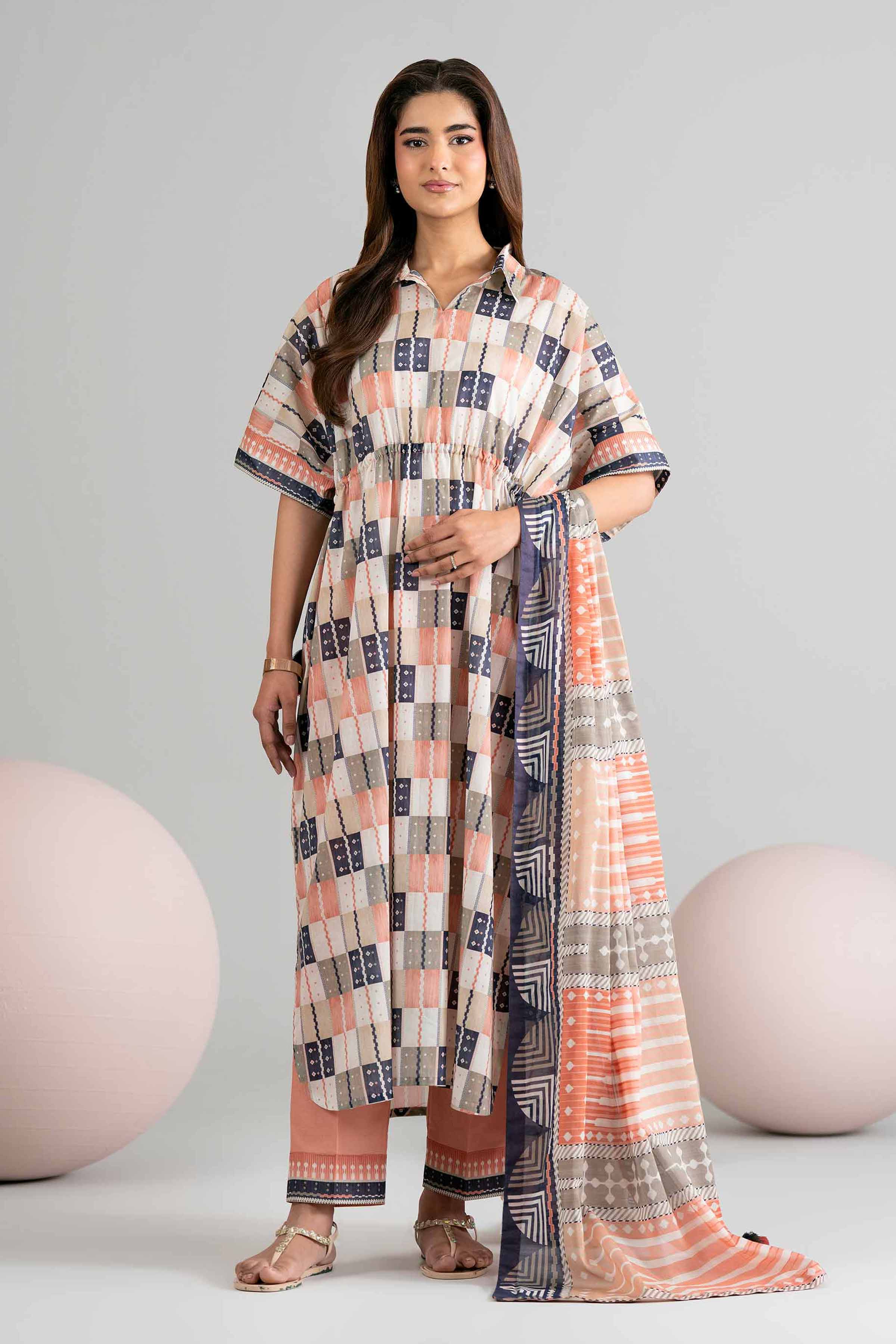 3 Piece - Printed Loose Fabric - 42602523