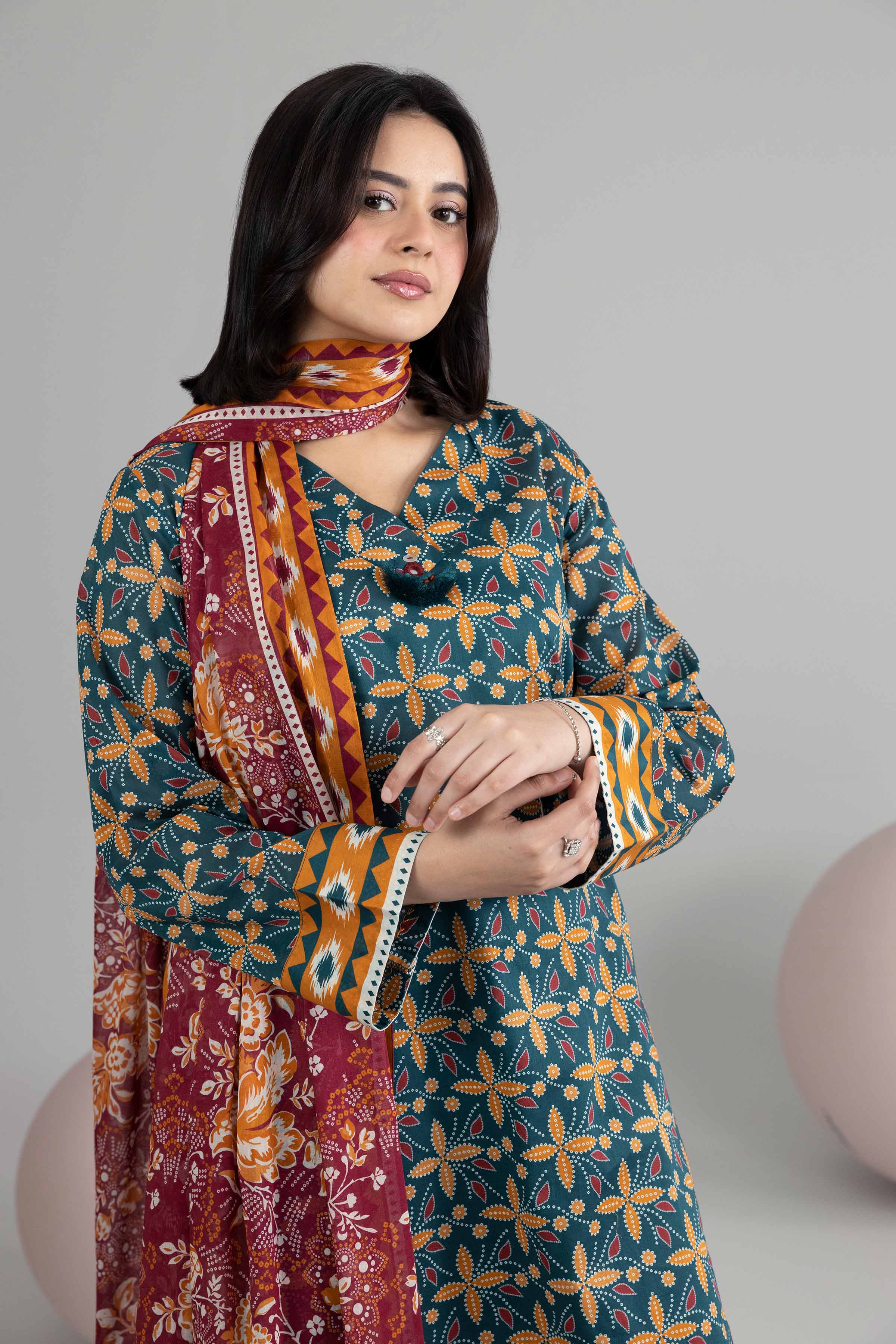 3 Piece - Printed Loose Fabric - 42602538