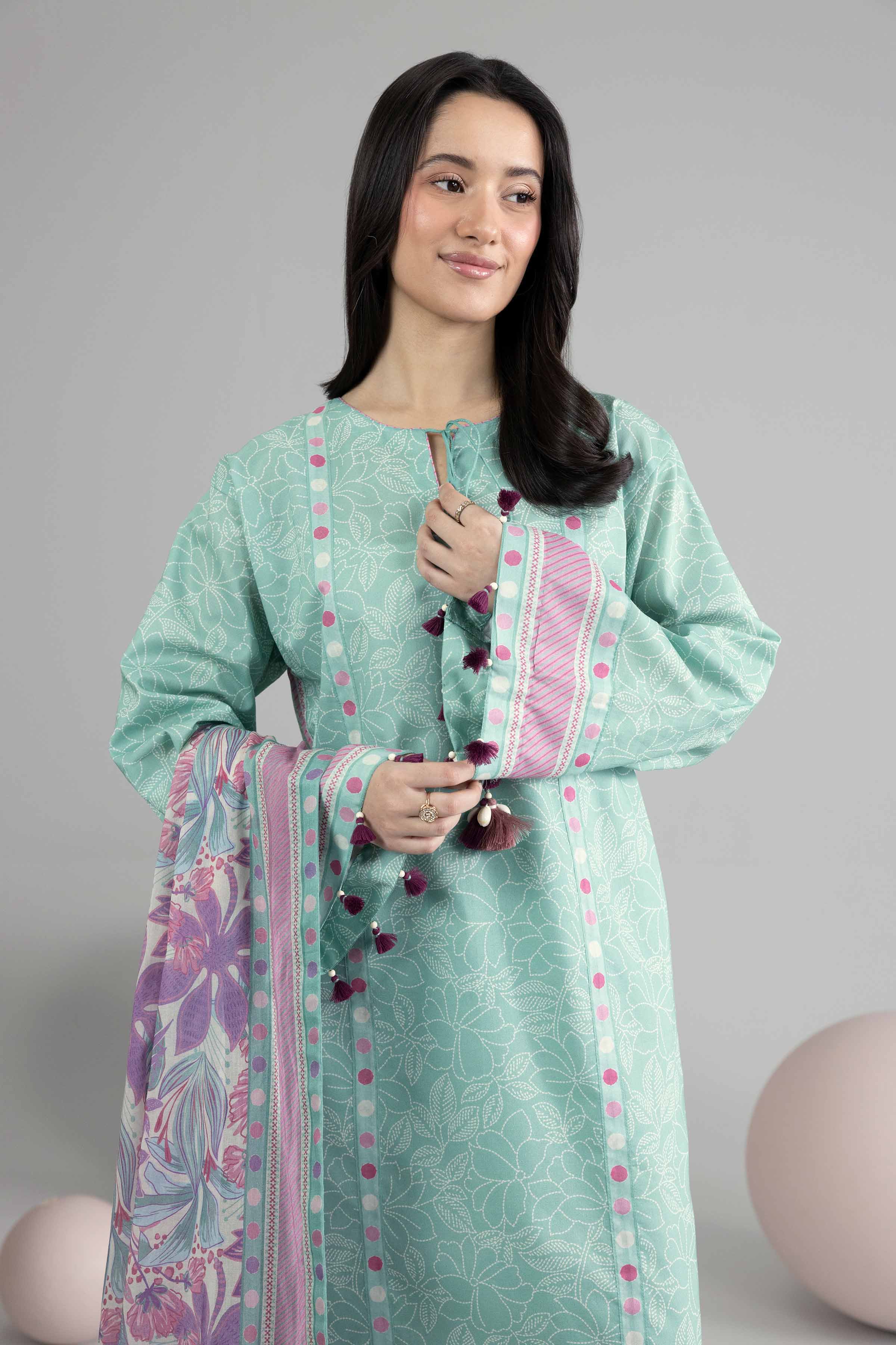 3 Piece - Printed Loose Fabric - 42602539
