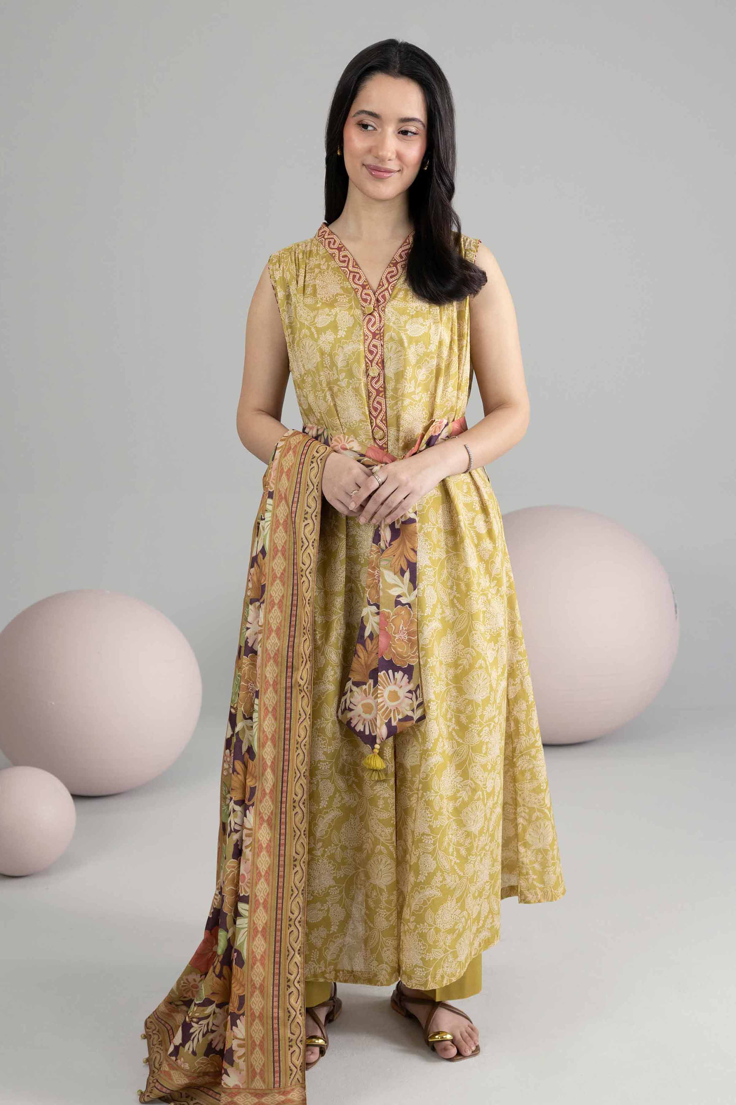 3 Piece - Printed Loose Fabric - 42602540