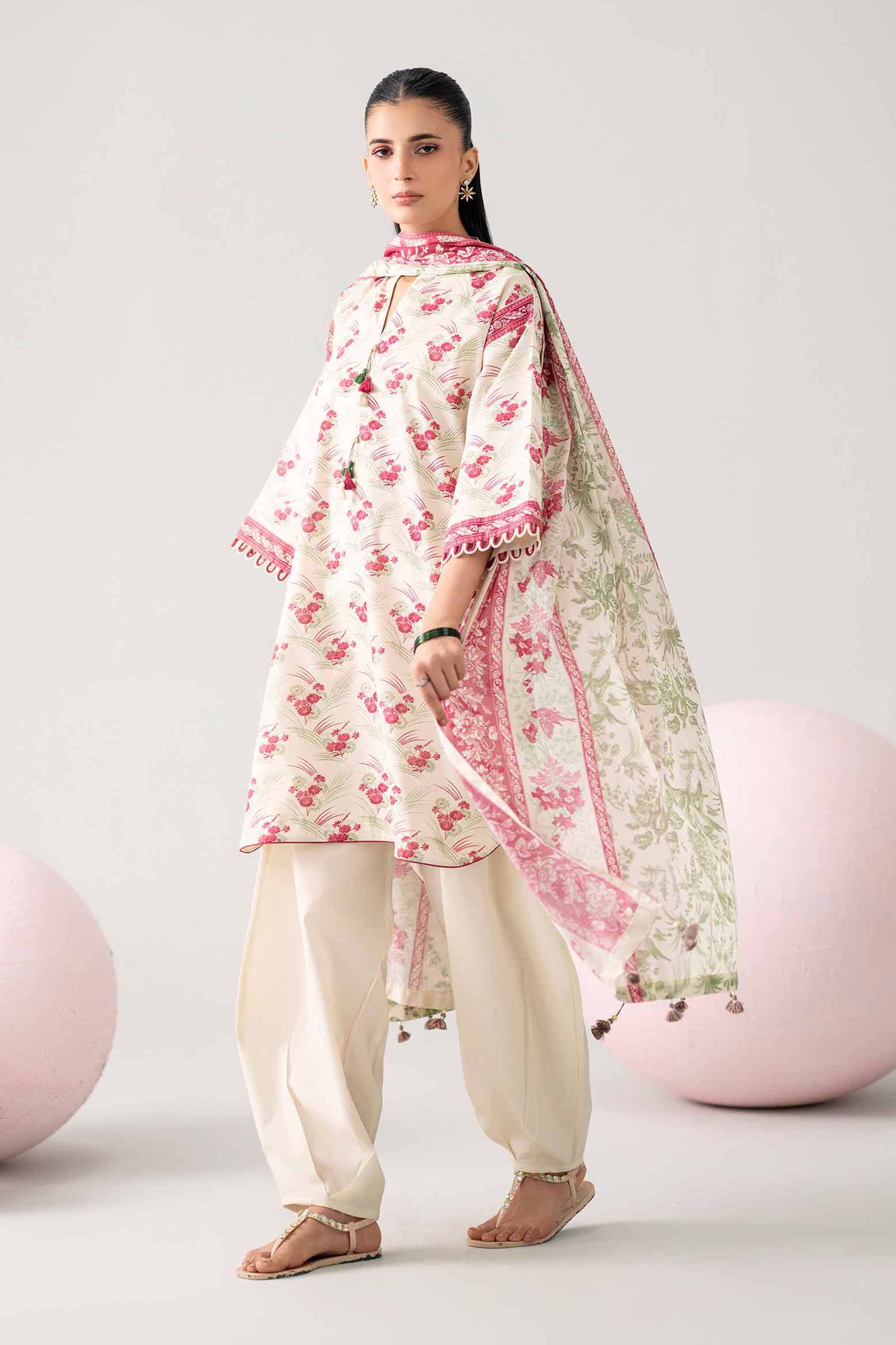 3 Piece - Printed Loose Fabric - 42602619