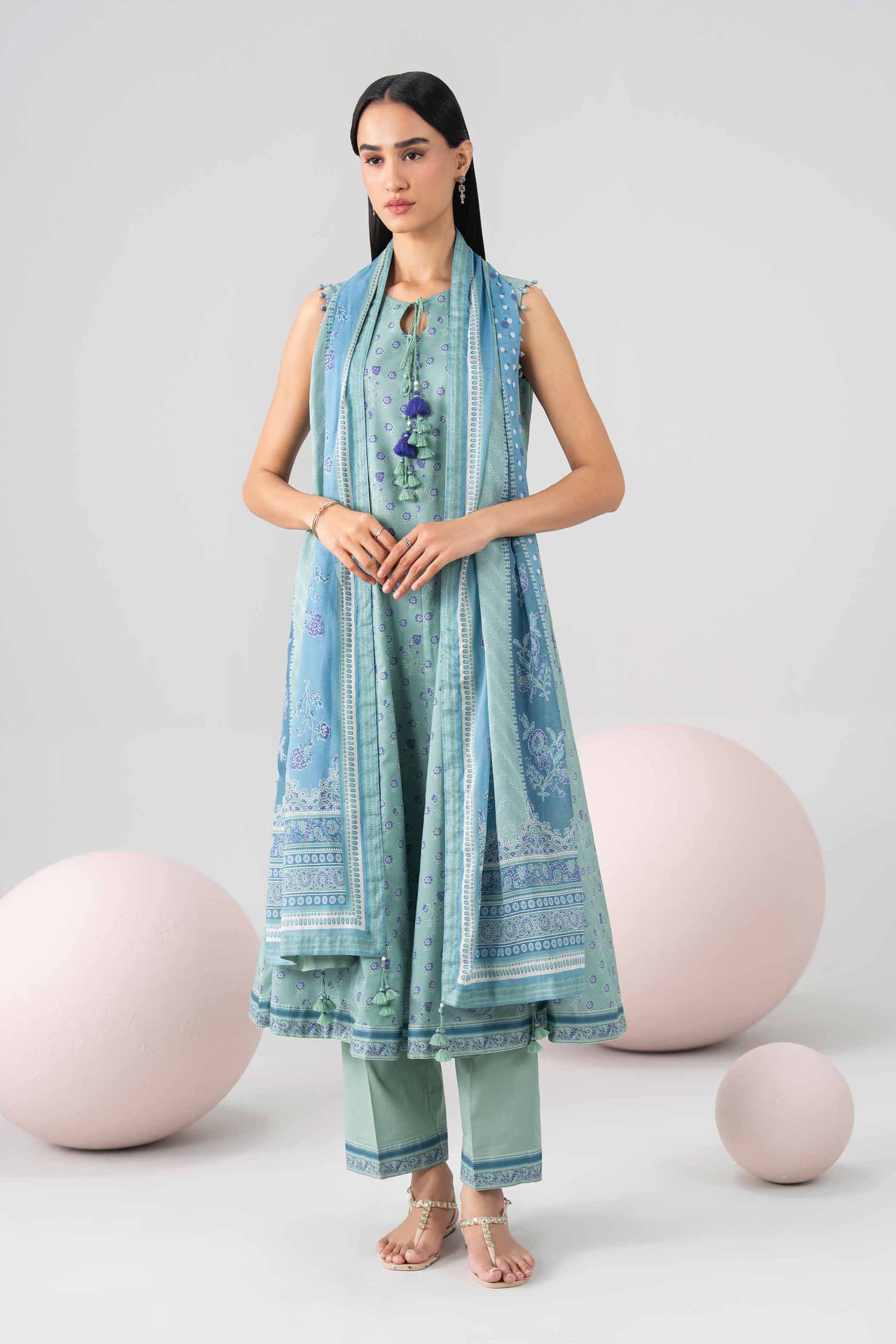3 Piece - Digital Printed Loose Fabric - 42602673