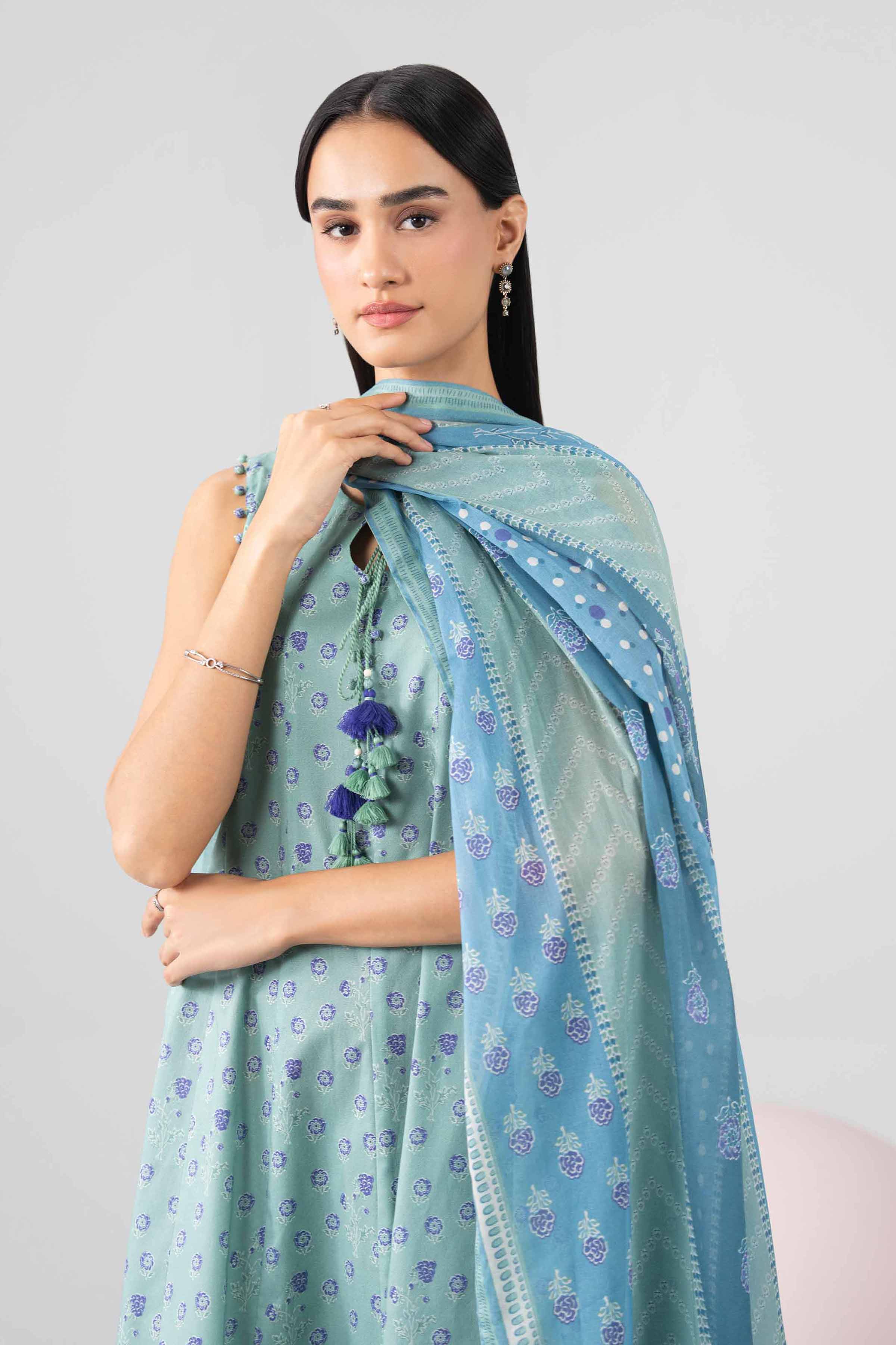 3 Piece - Digital Printed Loose Fabric - 42602673