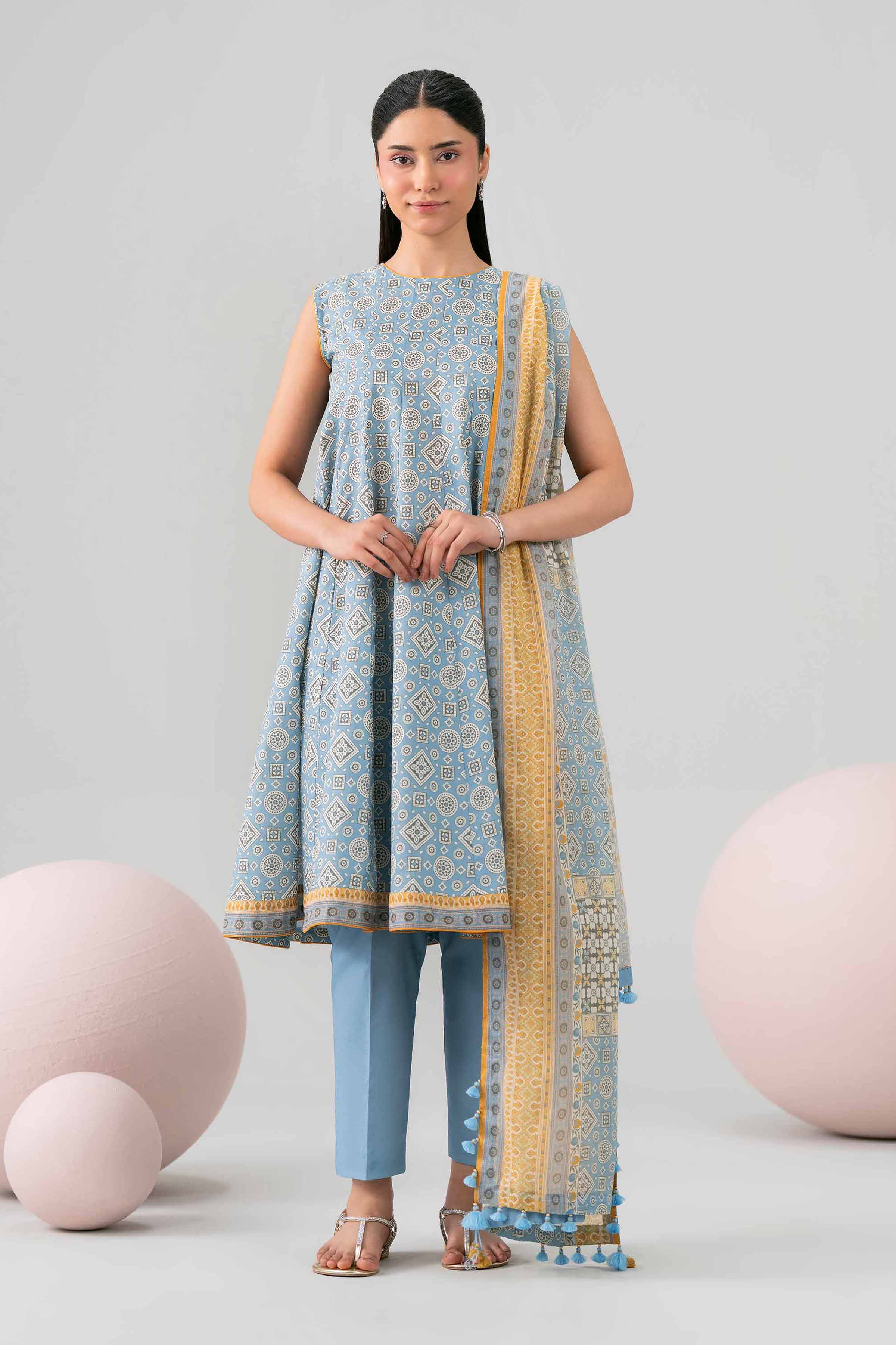 3 Piece - Printed Loose Fabric - 42602674