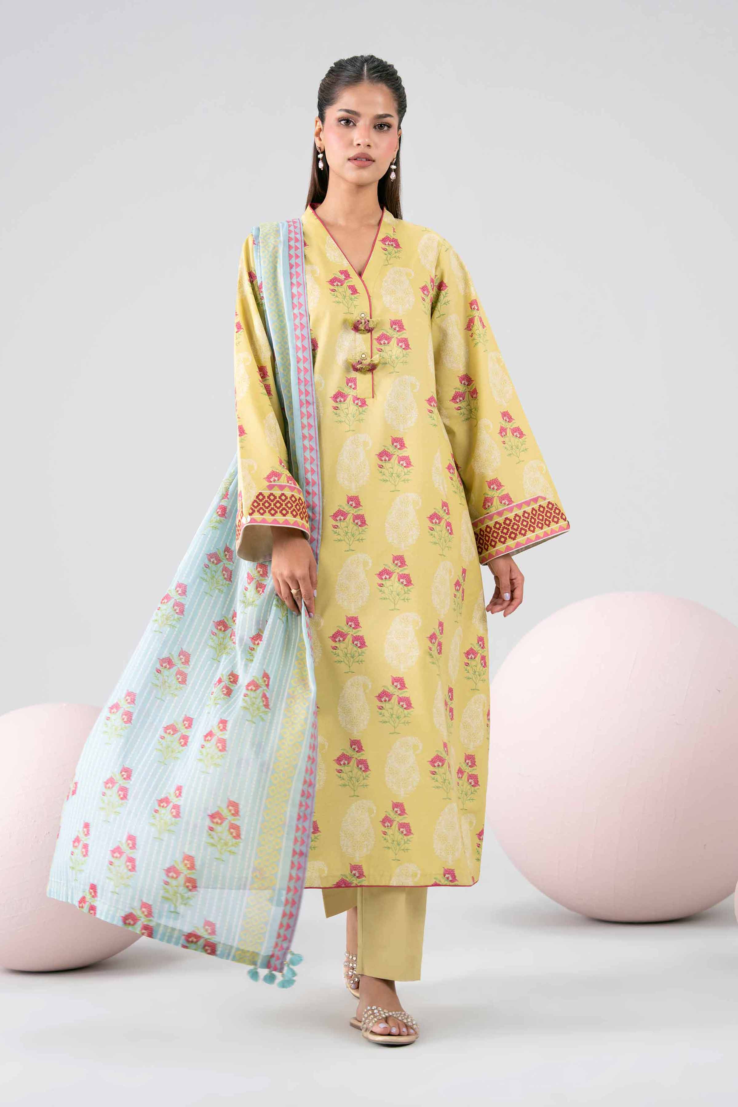 3 Piece - Printed Loose Fabric - 42602676
