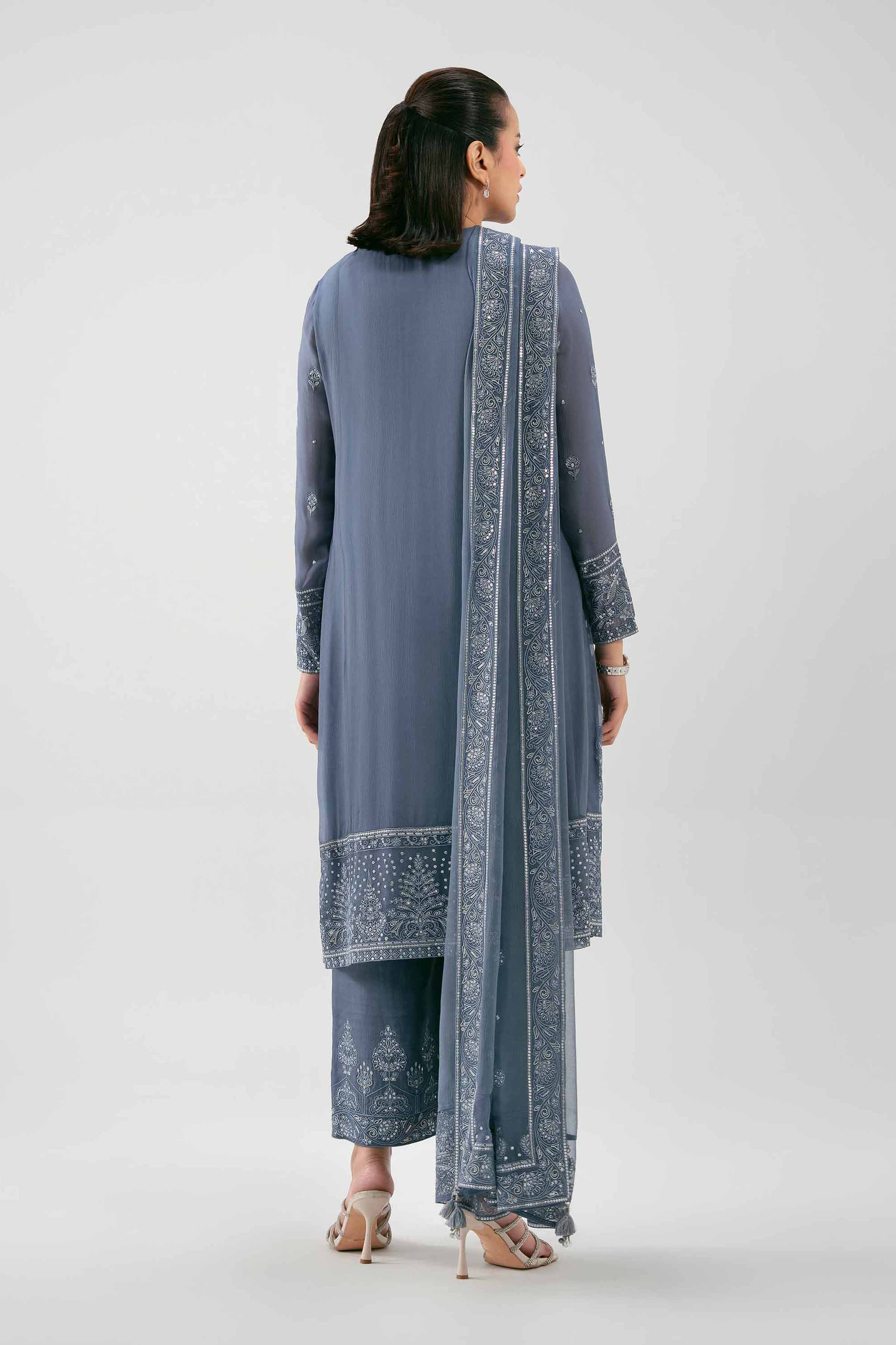3 Piece - Embroidered Suit - 42619521