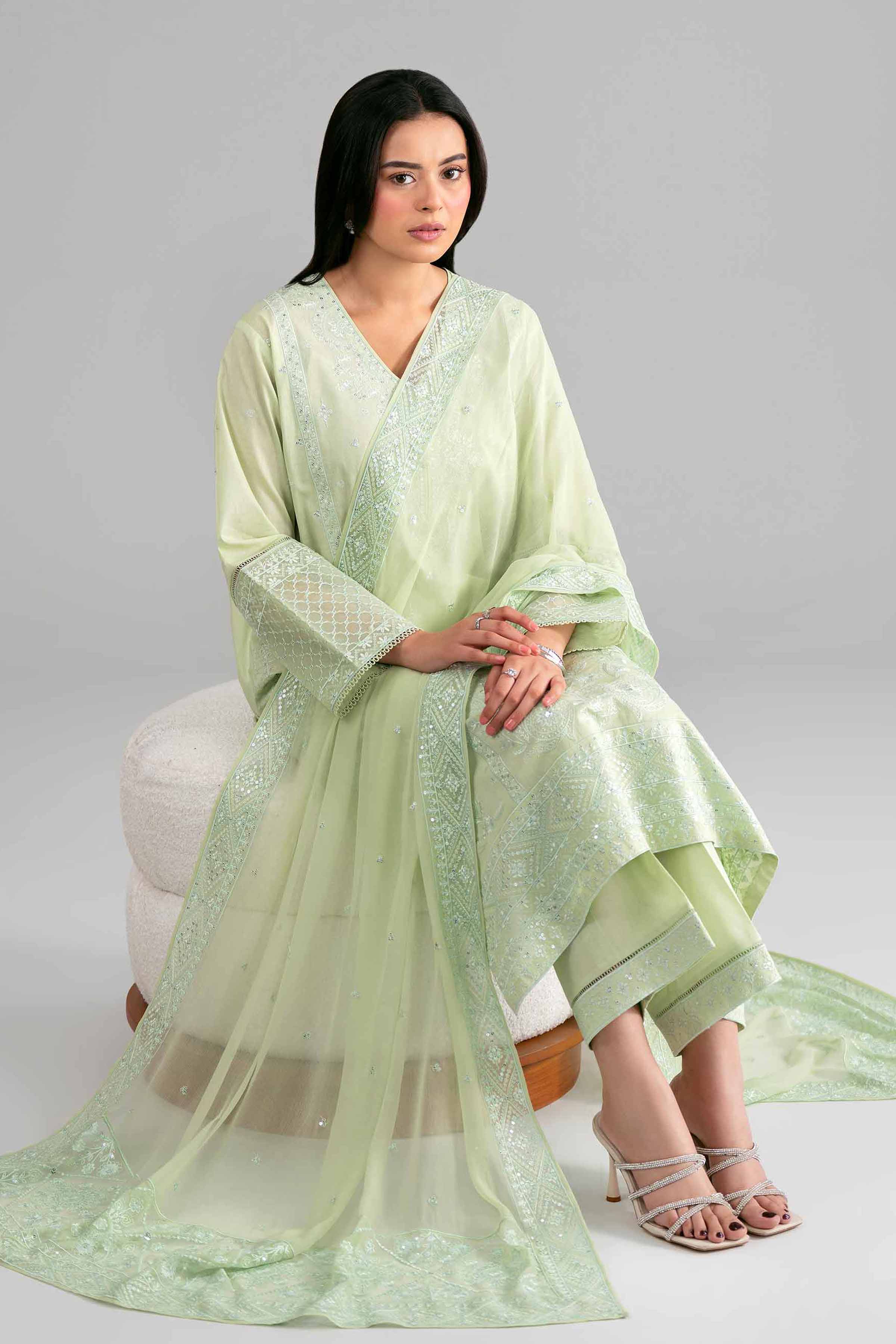 3 Piece - Embroidered Suit - 42619524