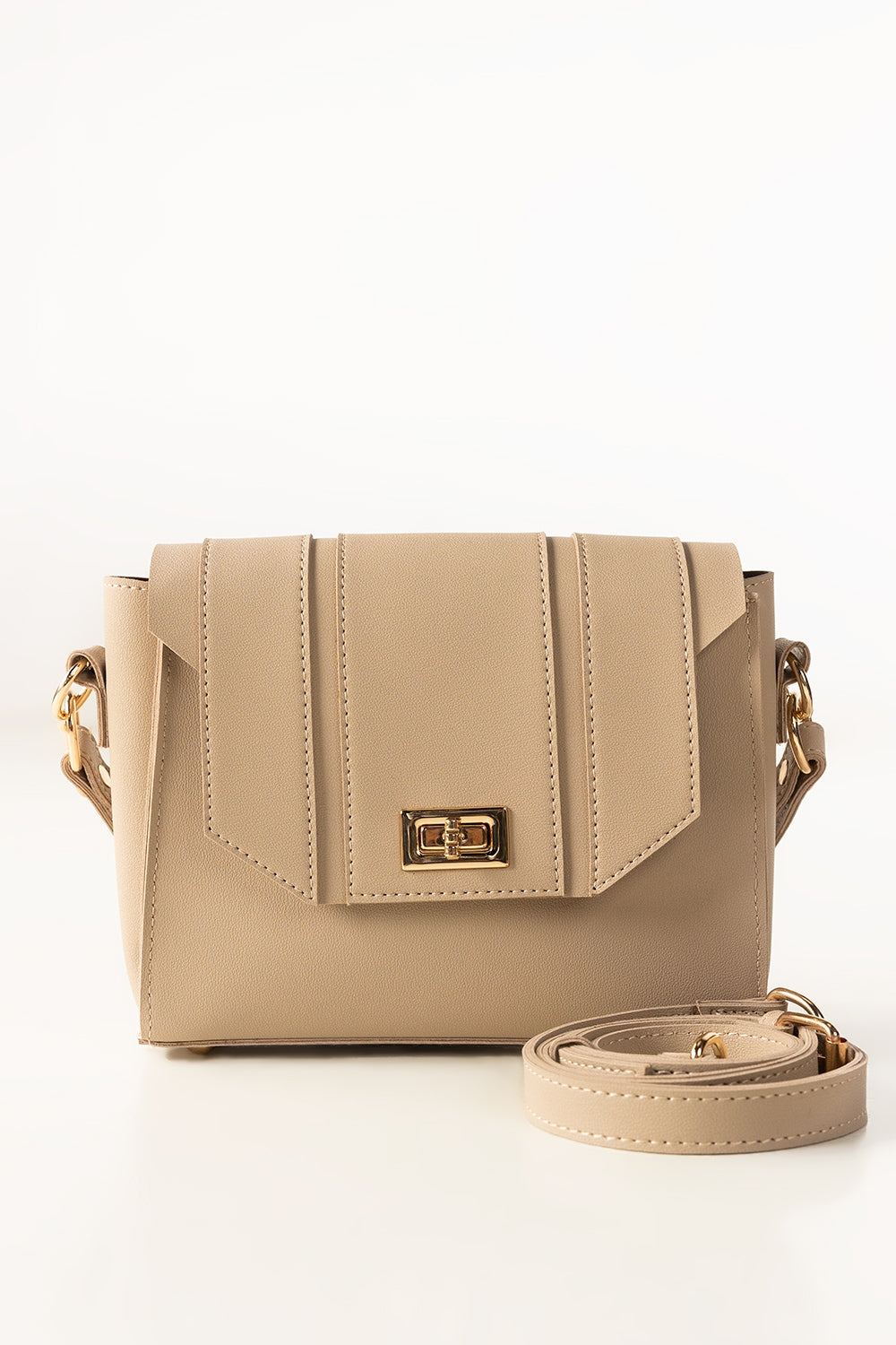 Beige Cross Body Bag