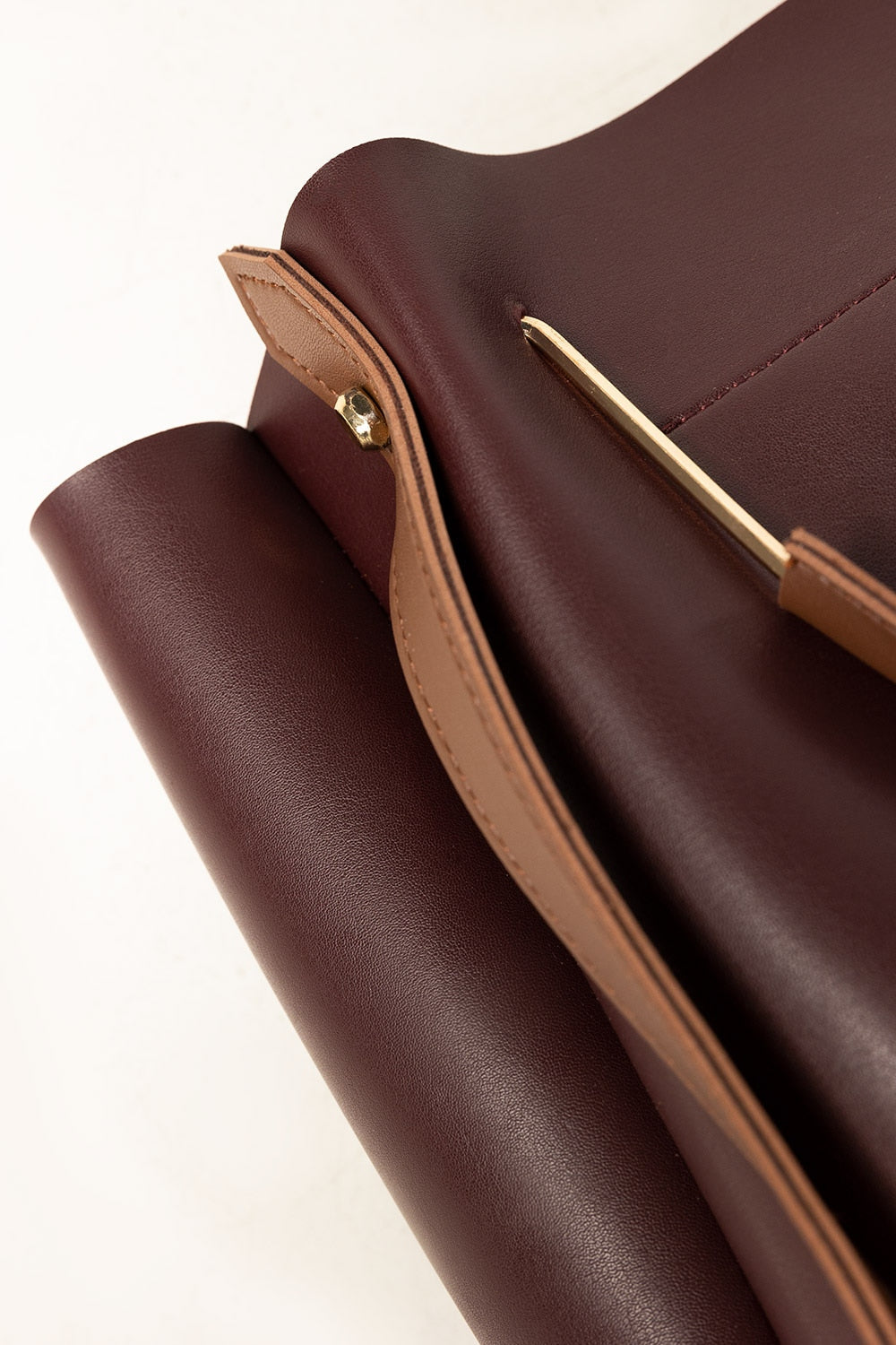 Maroon Bucket Bag