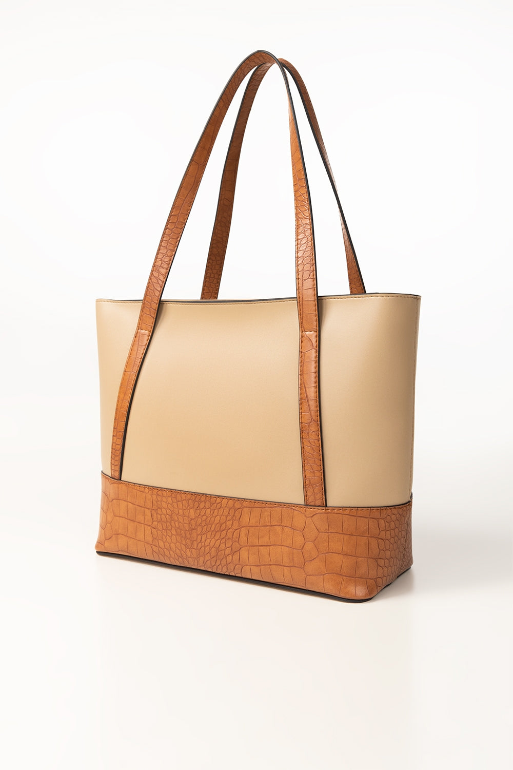 Beige Mustard Tote Bag