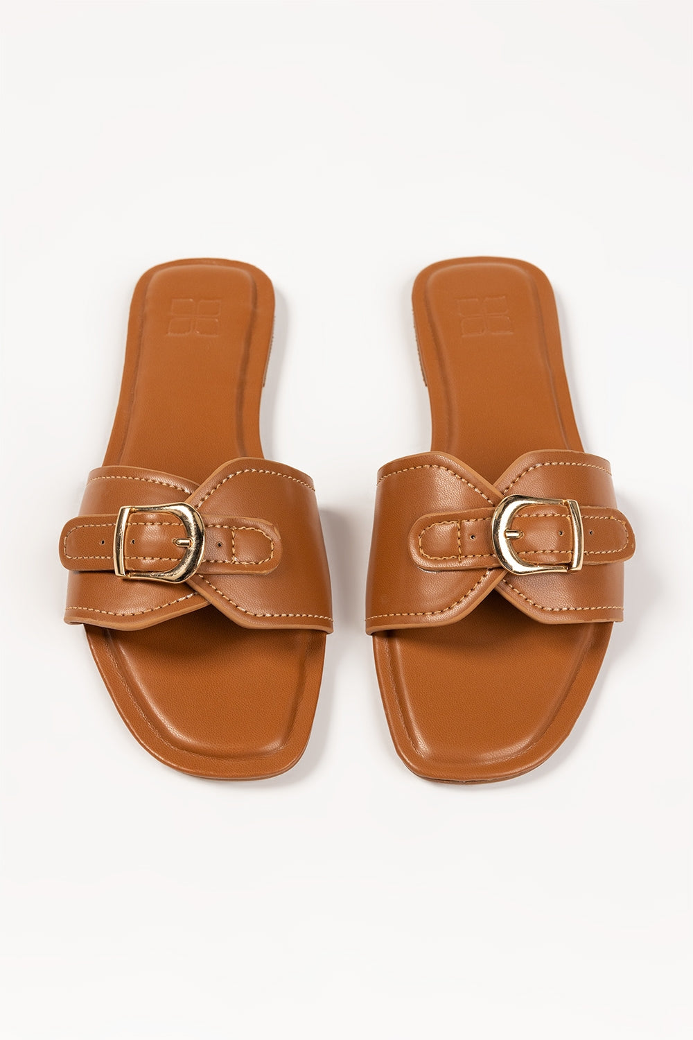 Women Tan Slipper Ifs-Slp25-002